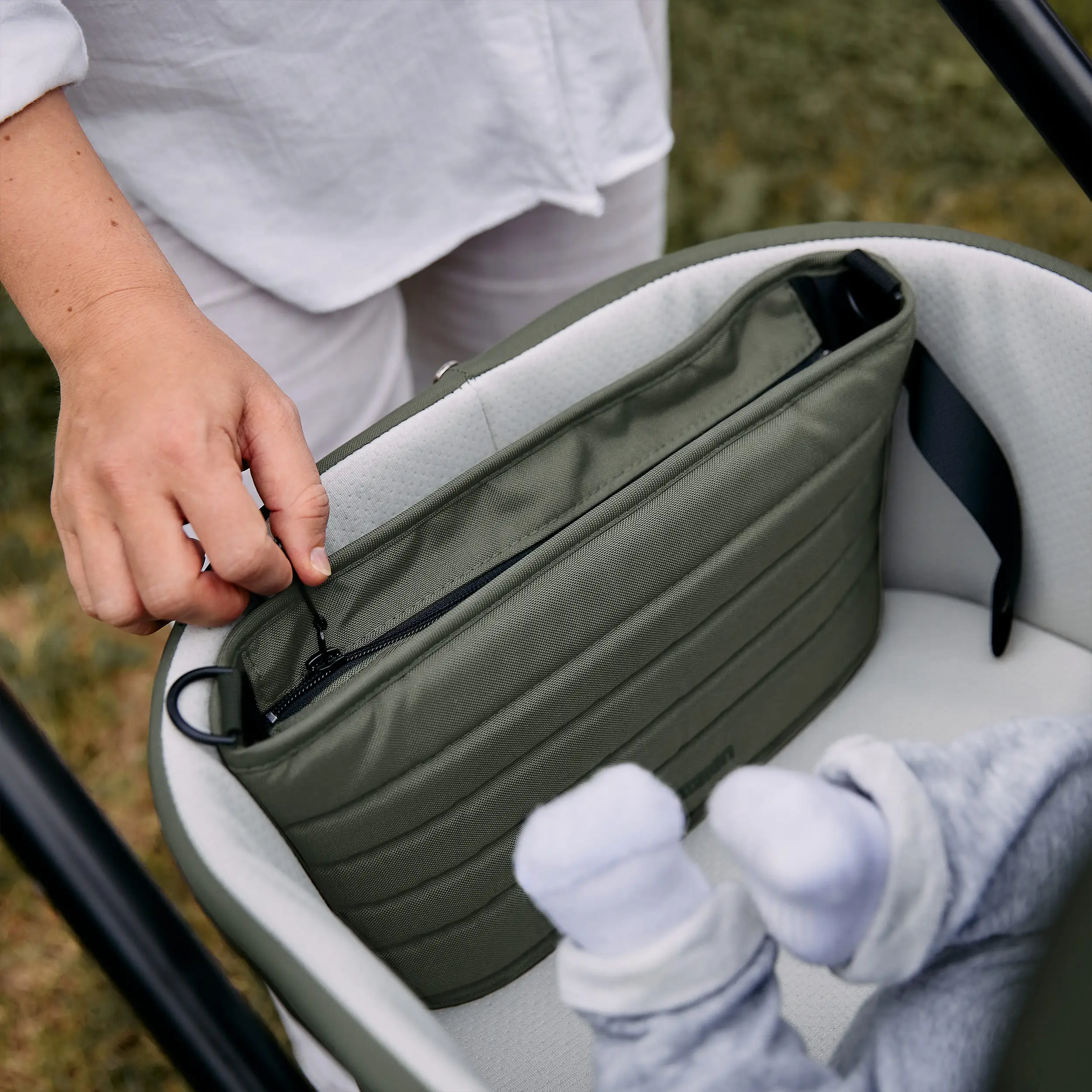 3in1-Kinderwagen-Set Salsa 5 Air inkl. Babyschale Calla mit Liegefunktion - Avocado