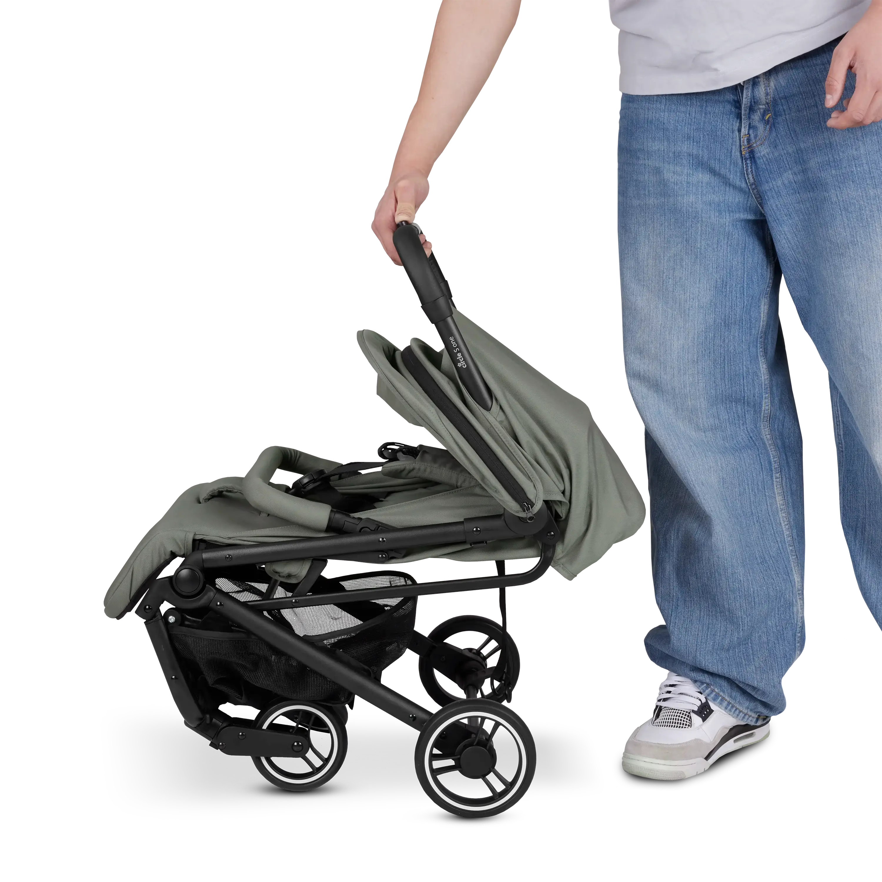 Easy handling with folds with one hand