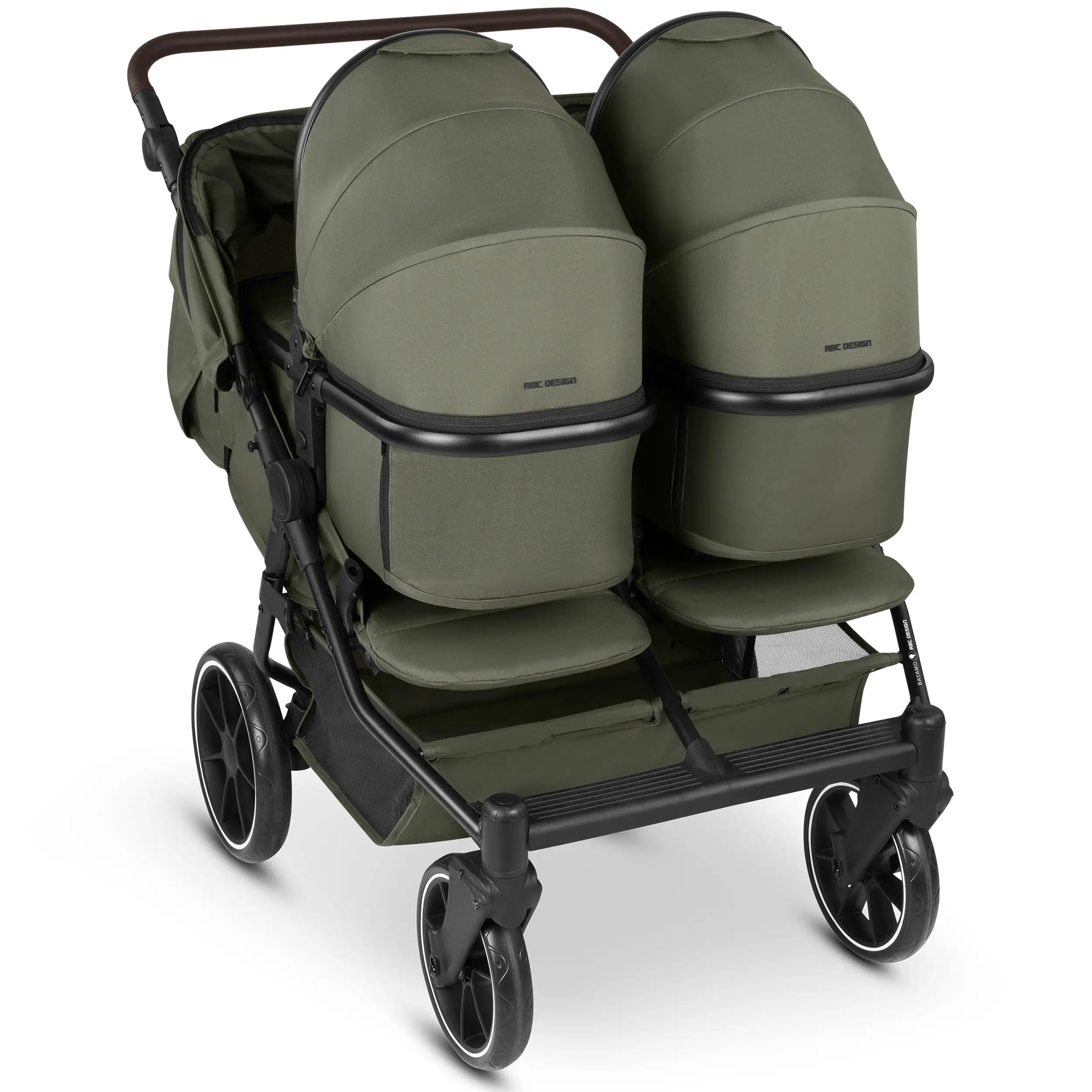 Carrycot for Bayamo double strollers - Pea