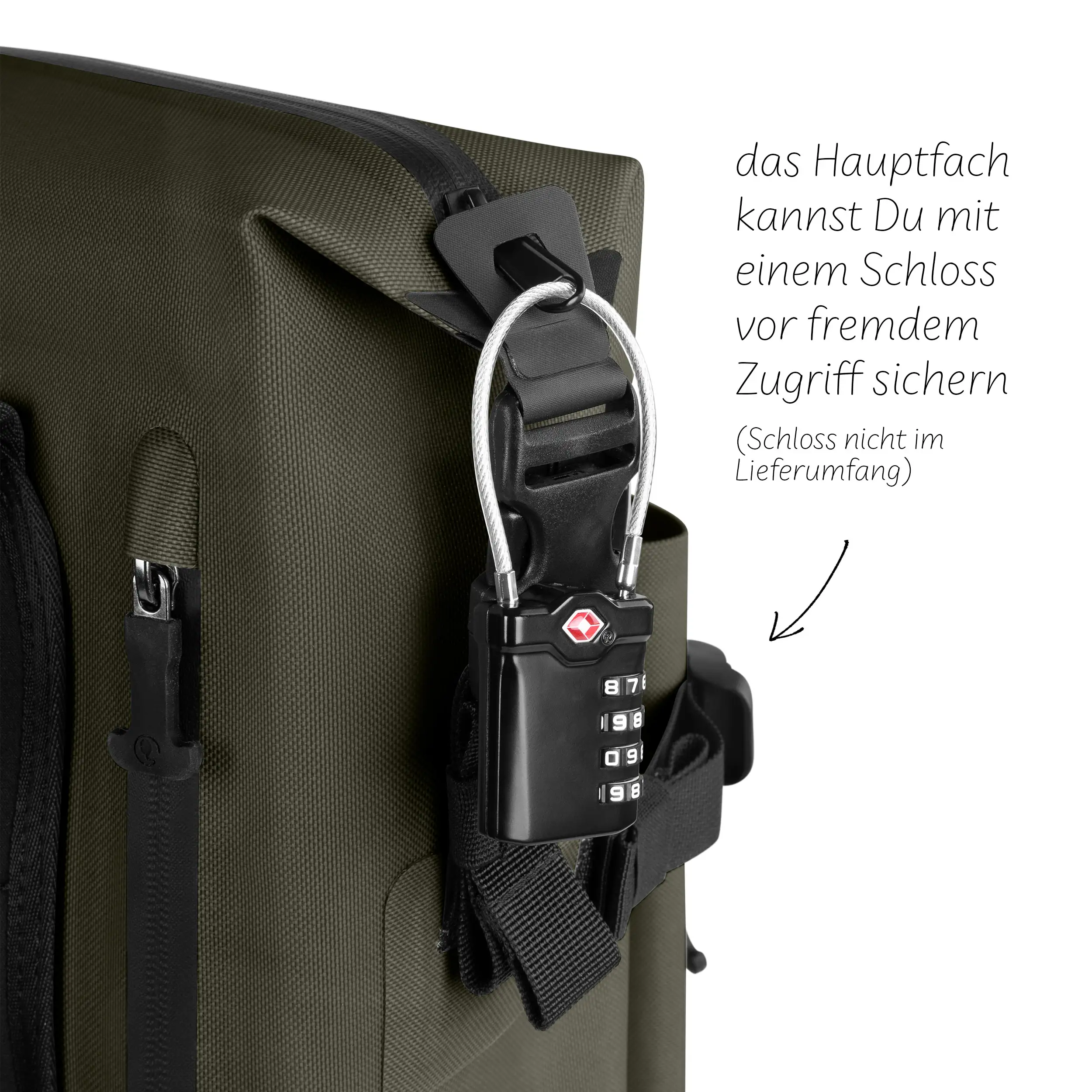 Zurich 24L backpack for everyday use & office - Avocado