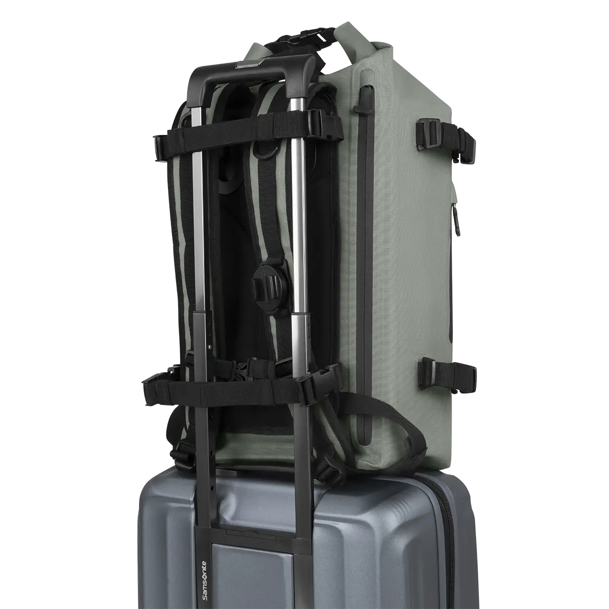 Fixed & hook straps outside