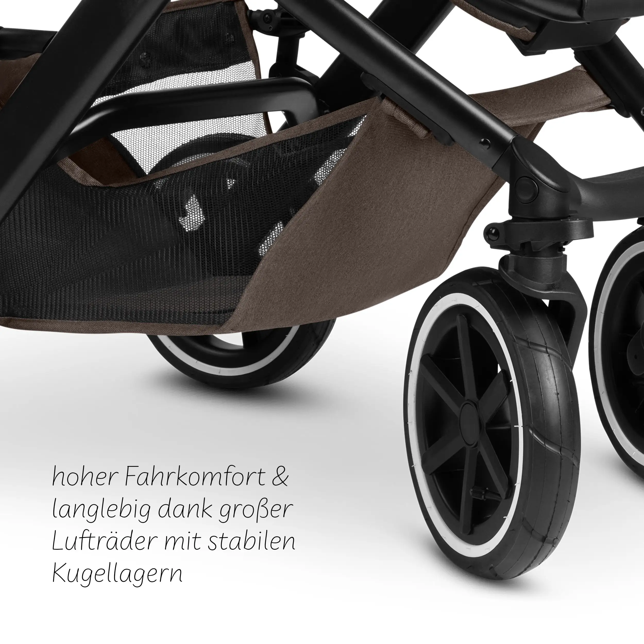 4in1-Kinderwagen-Set Salsa 5 Air inkl. Babyschale Calla mit Liegefunktion - Nature