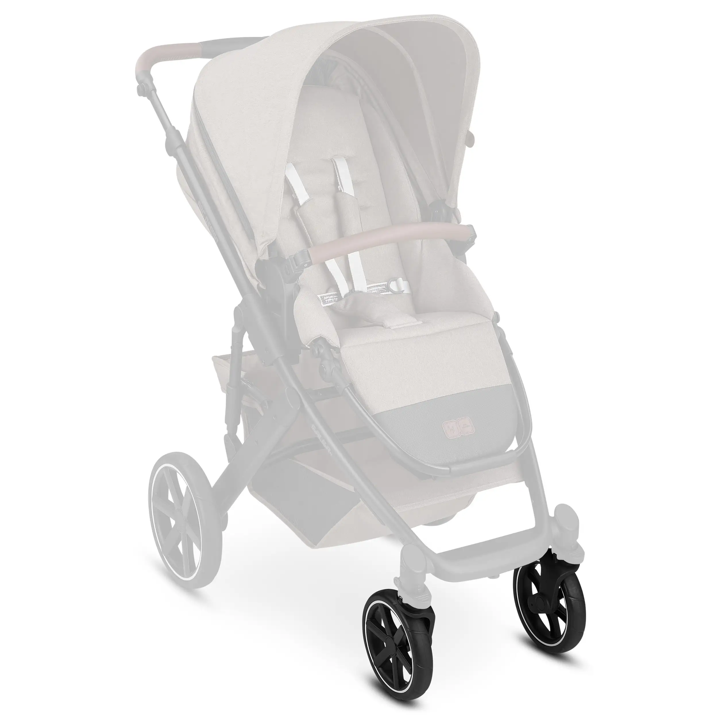 Front wheels set (2 pieces) for Salsa 4 / Zoom / Zoom 2 - EVA Black / White Wall