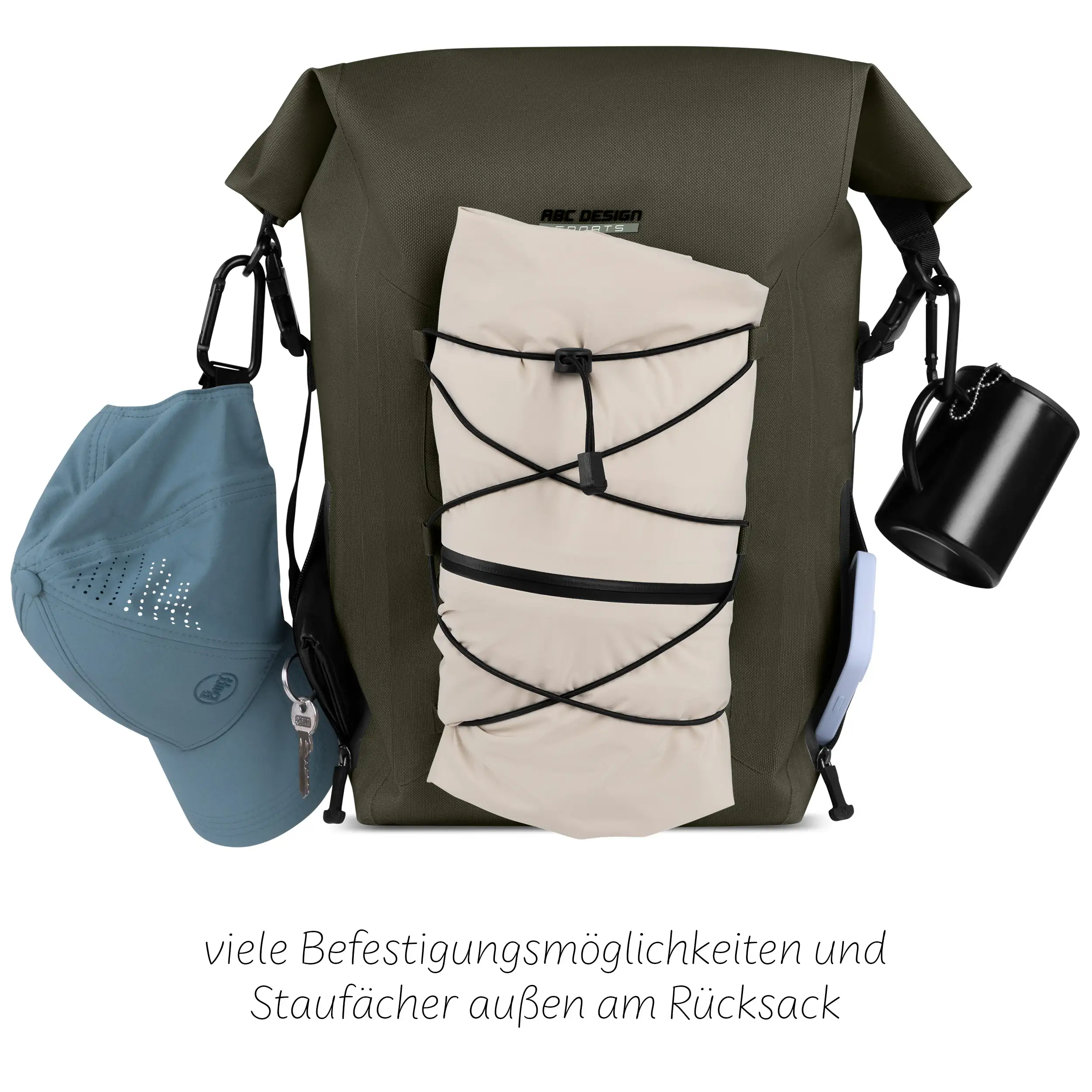 Lausanne 20L premium outdoor backpack for city and nature - Avocado