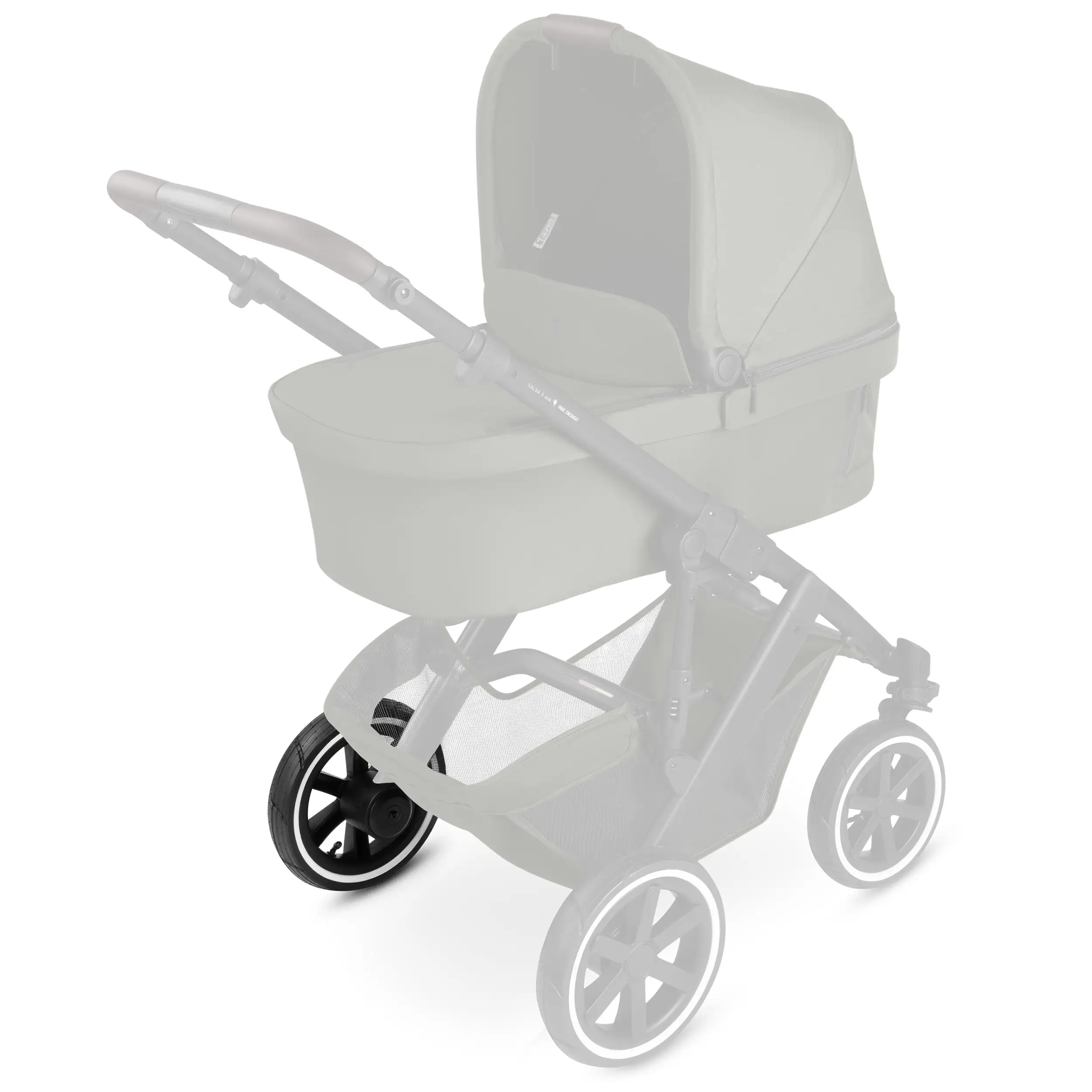 Rear wheel for Salsa 5 Air / Salsa 4 Air - Air wheels Black / White Wall