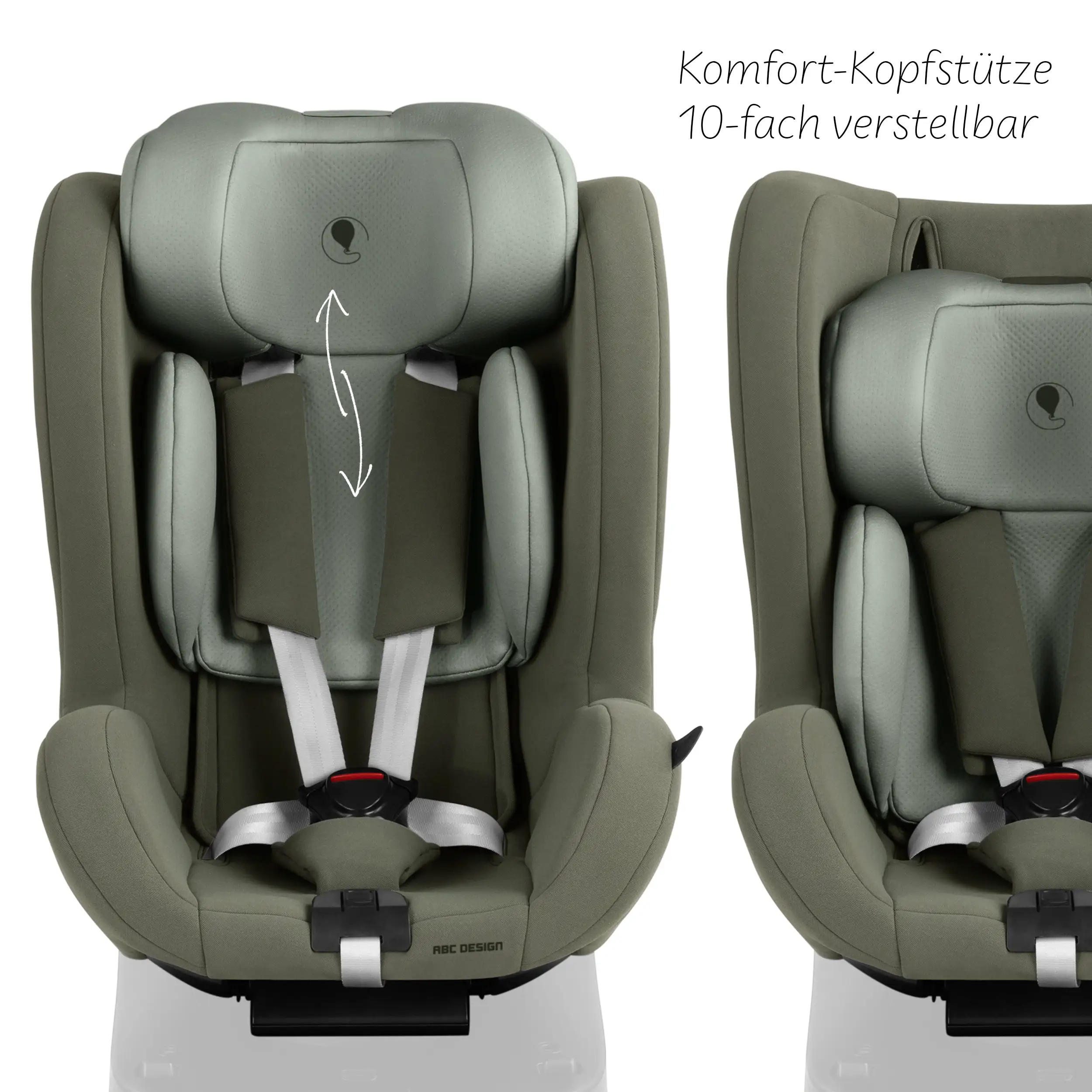 Reboard Car Seat Lily i-Size (from birth to 4 years) - Sage