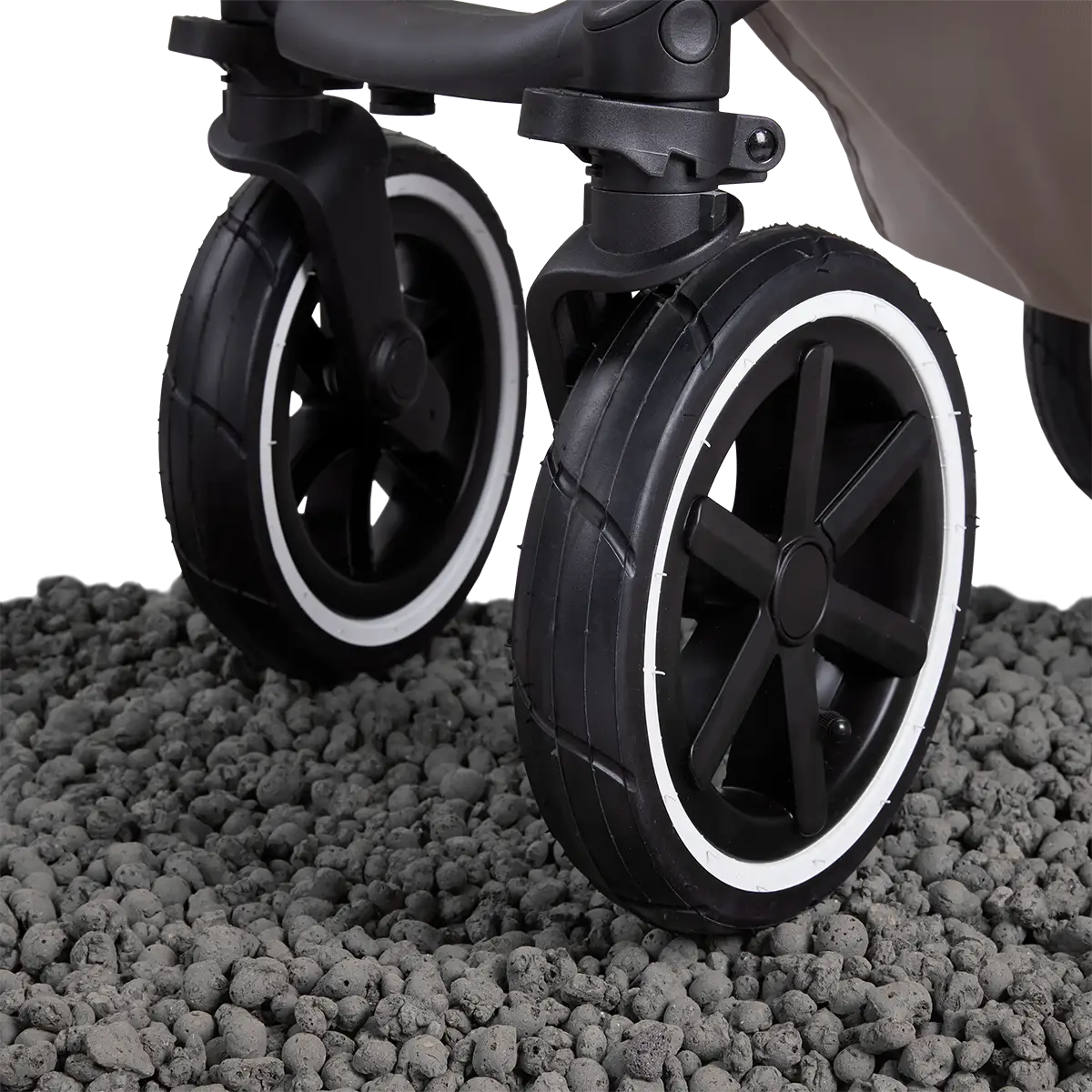 At home anywhere thanks to air wheels