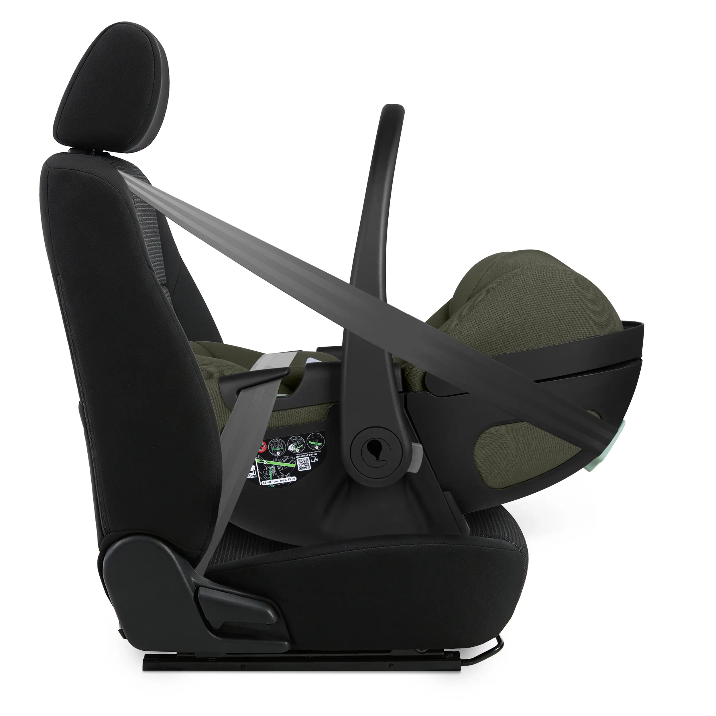 Calla i-Size Infant Car Seat with Reclining Function - Olive