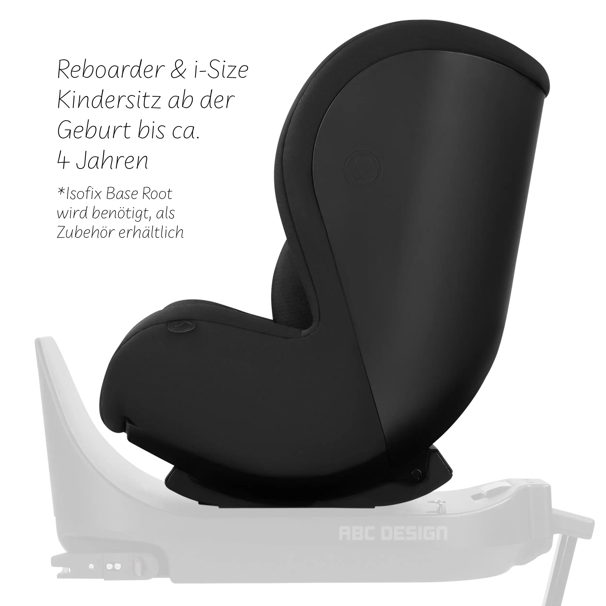 Reboard Car Seat Lily i-Size (from birth to 4 years) - Black