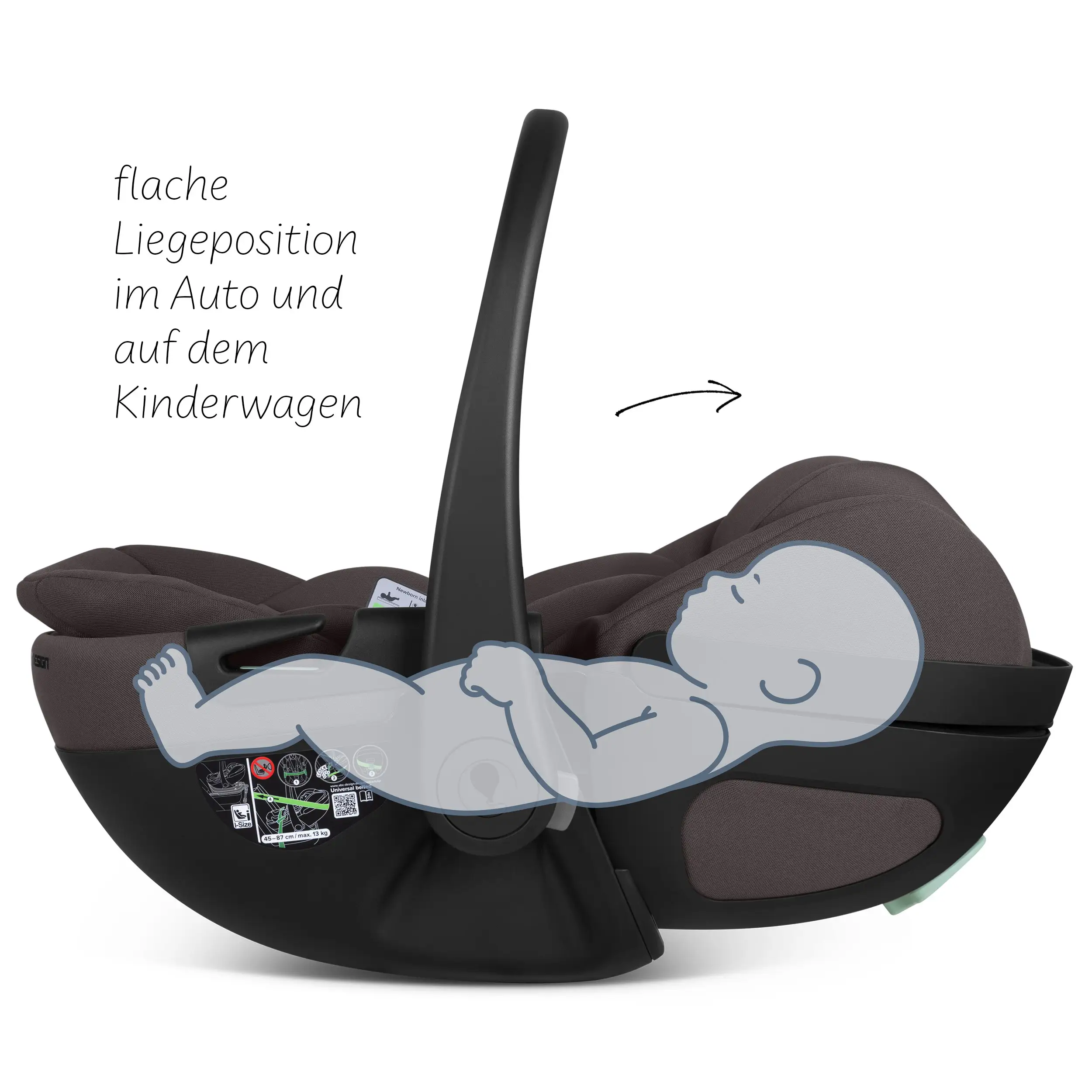 Calla i-Size Infant Car Seat with Reclining Function - Falcon