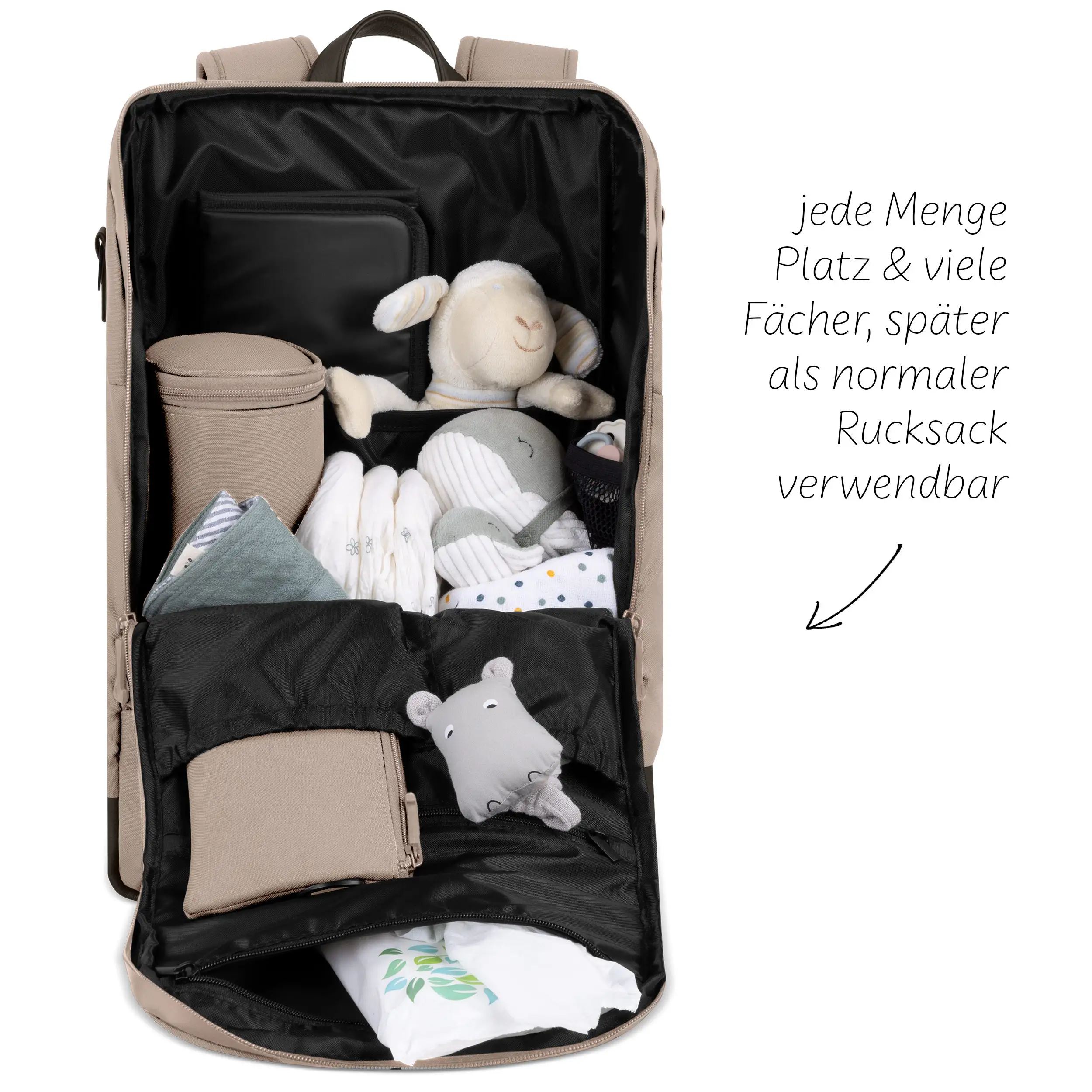 Diaper Changing Backpack Active - Sand