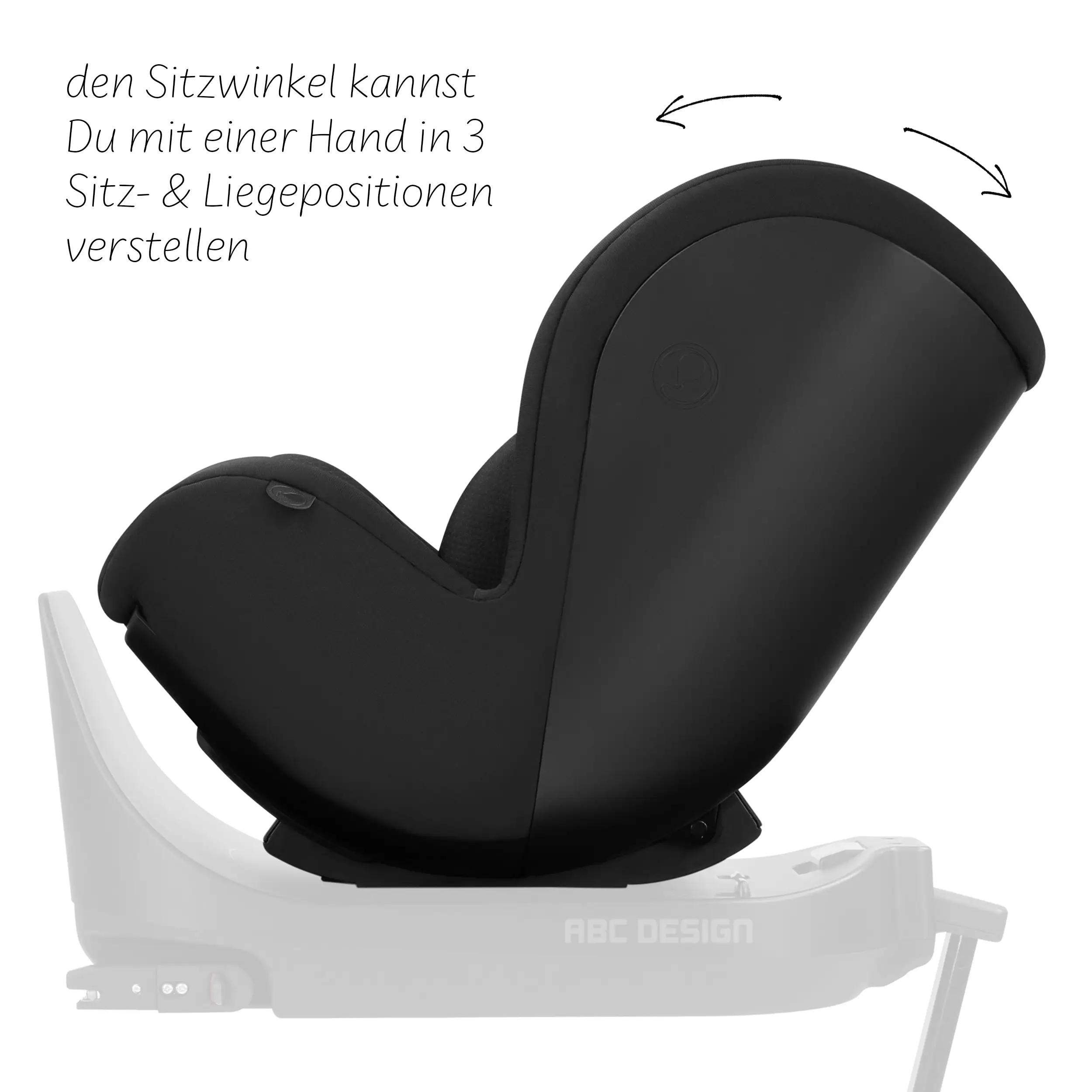 Reboard Car Seat Lily i-Size (from birth to 4 years) - Black