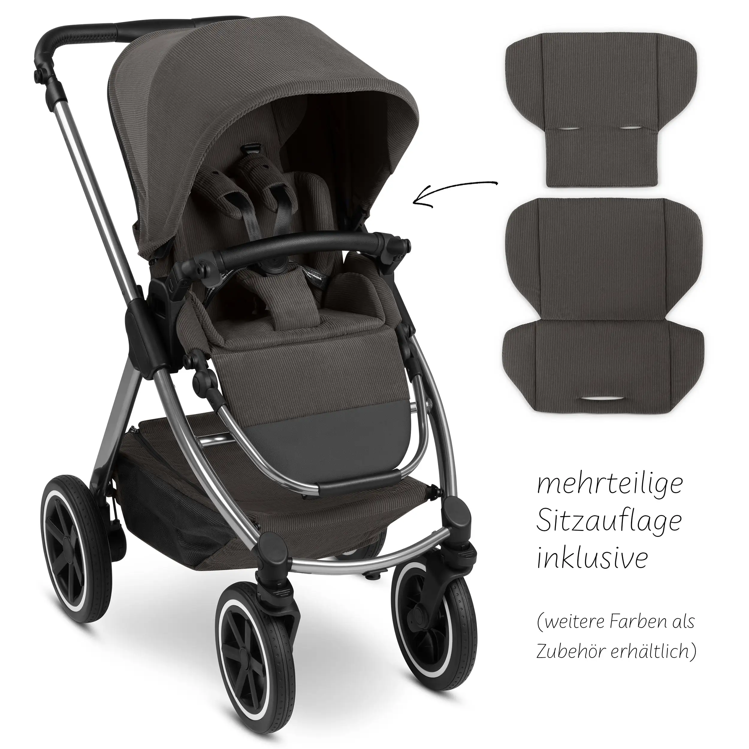 3in1 Stroller Set Samba 2 - Almond
