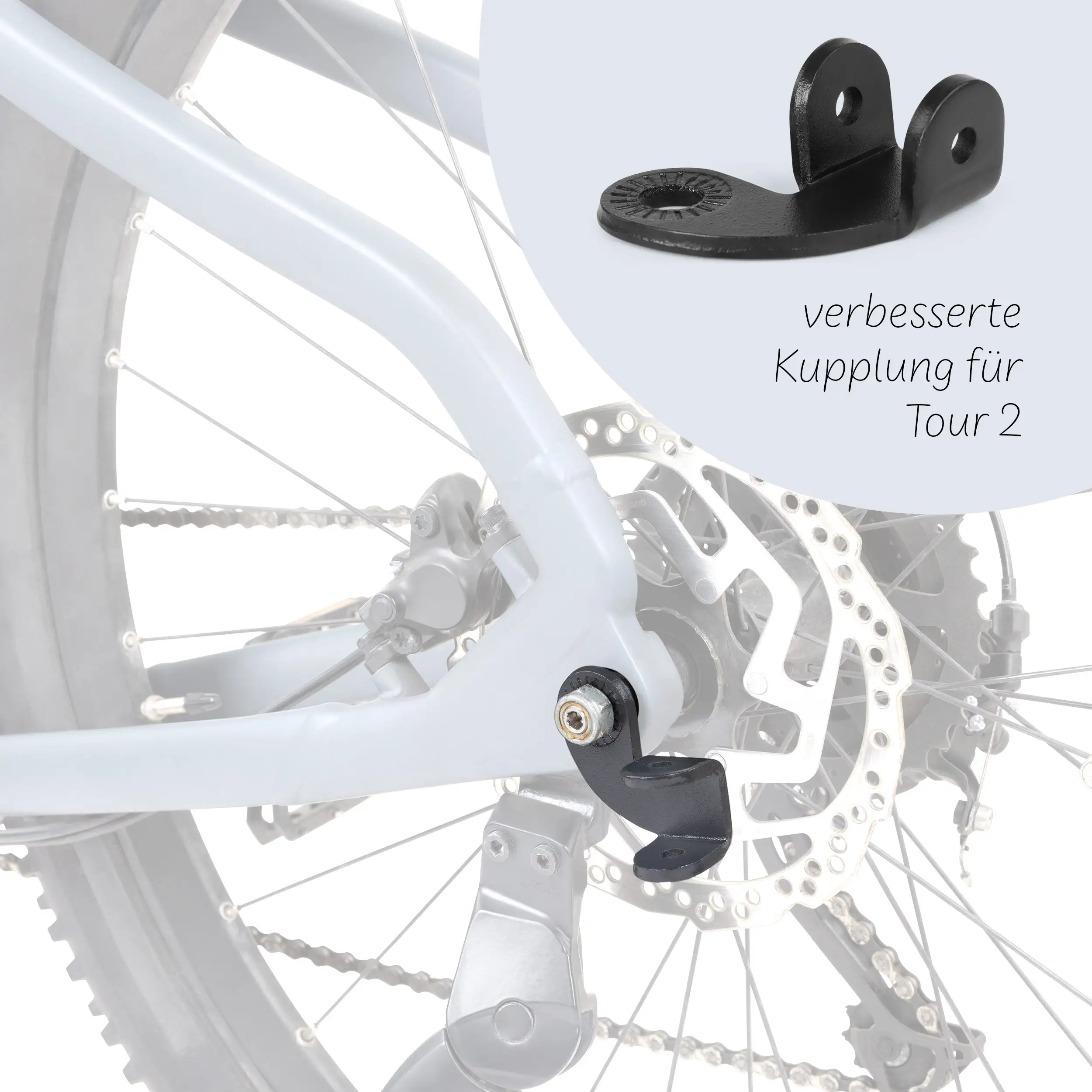 Tour 2 bicycle trailer with 2 comfortable seats & air wheels - Falcon