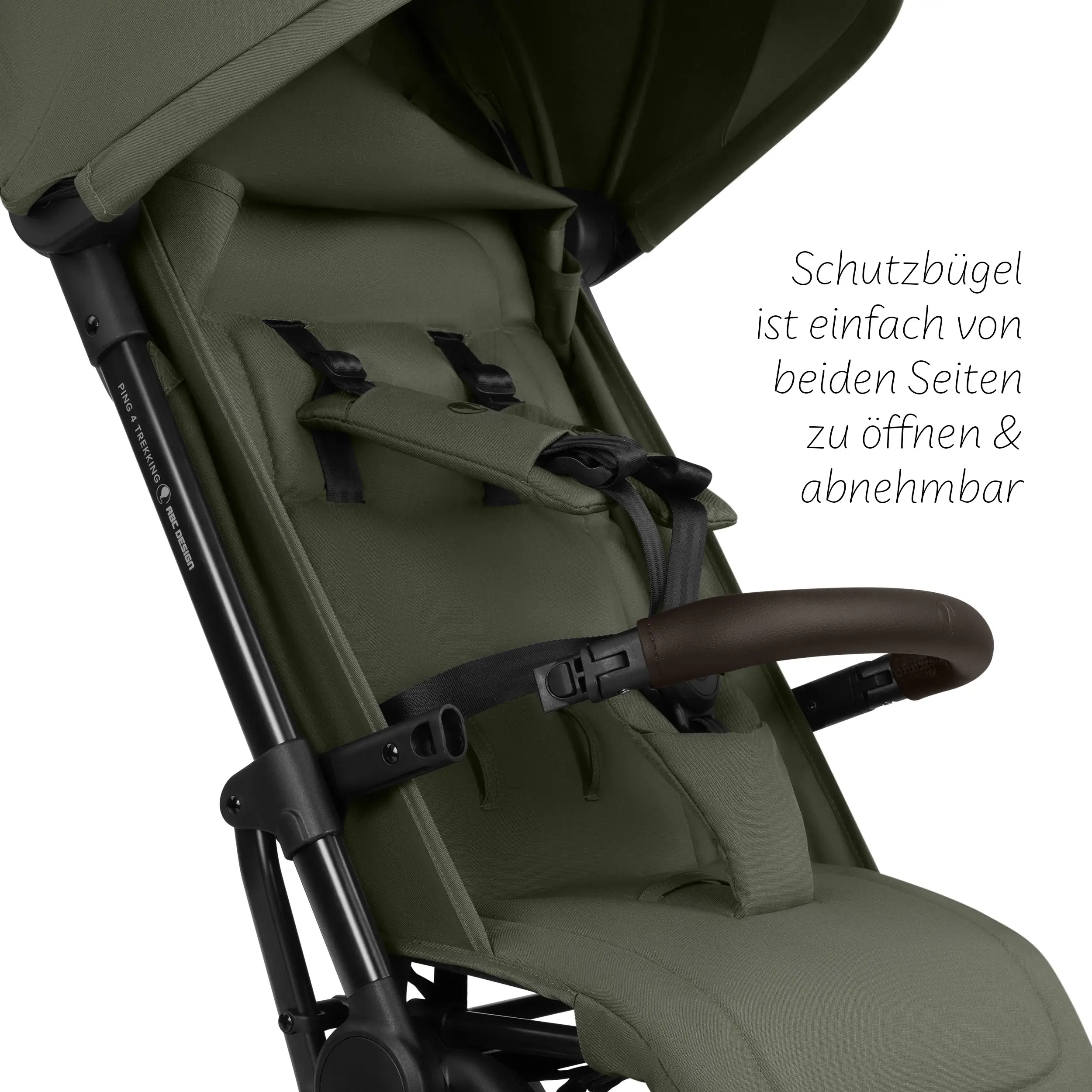 Ping 4 Trekking Travel Stroller - Pea