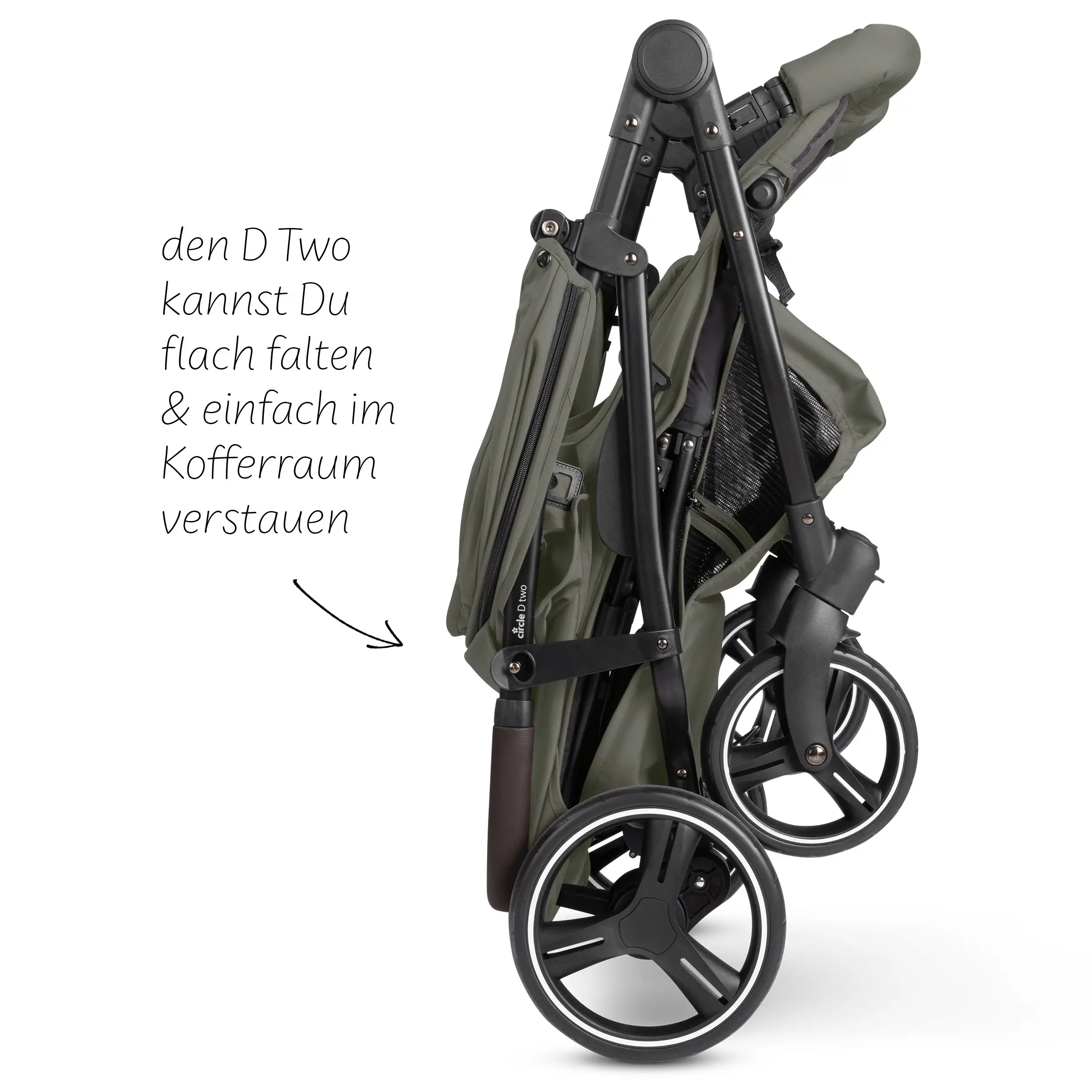 Double stroller D Two - Wheat