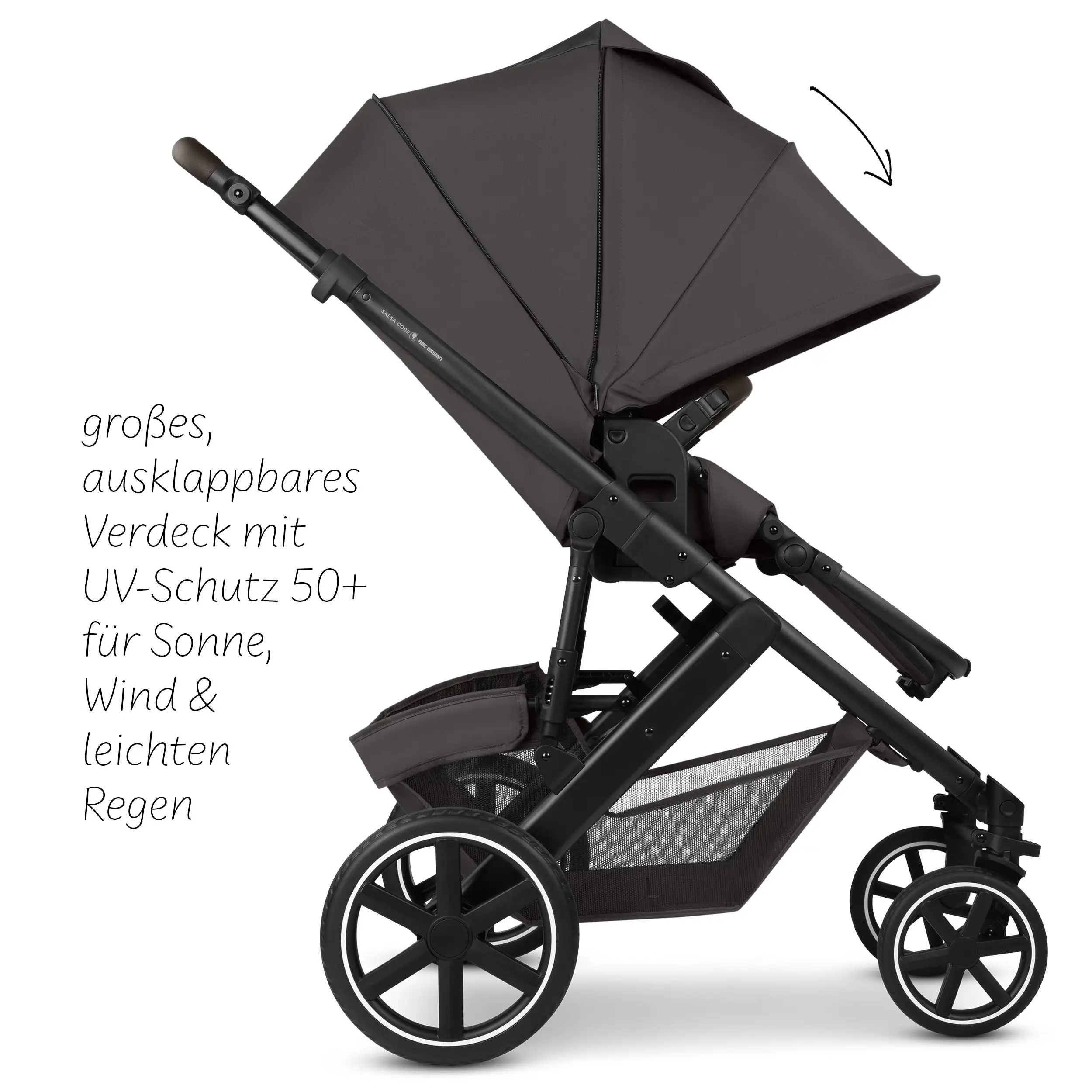 3in1 Stroller Set Salsa Core incl. infant car seat Calla with Reclining Function - Falcon