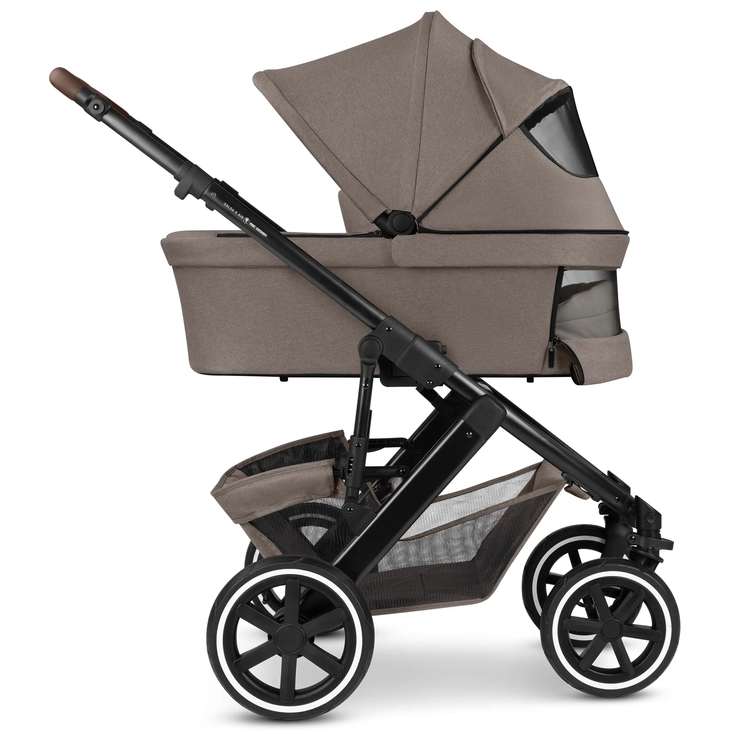 Salsa 5 Air 2-in-1 Stroller, including Urban changing bag, mosquito net, and Rain Cover - Nature