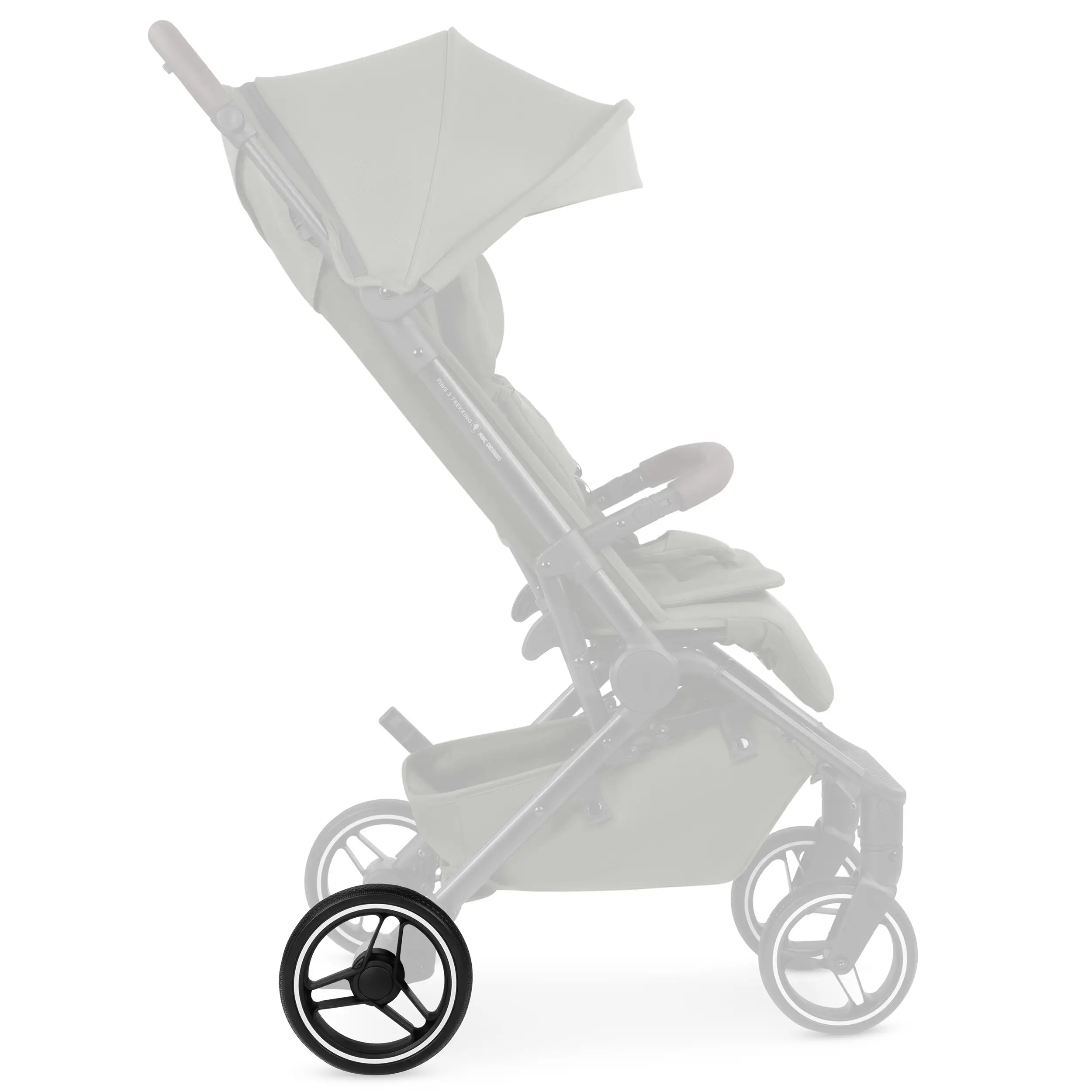 Rear wheel for Ping 3 Trekking / Ping Two Trekking - All Terrain Black / White Wall