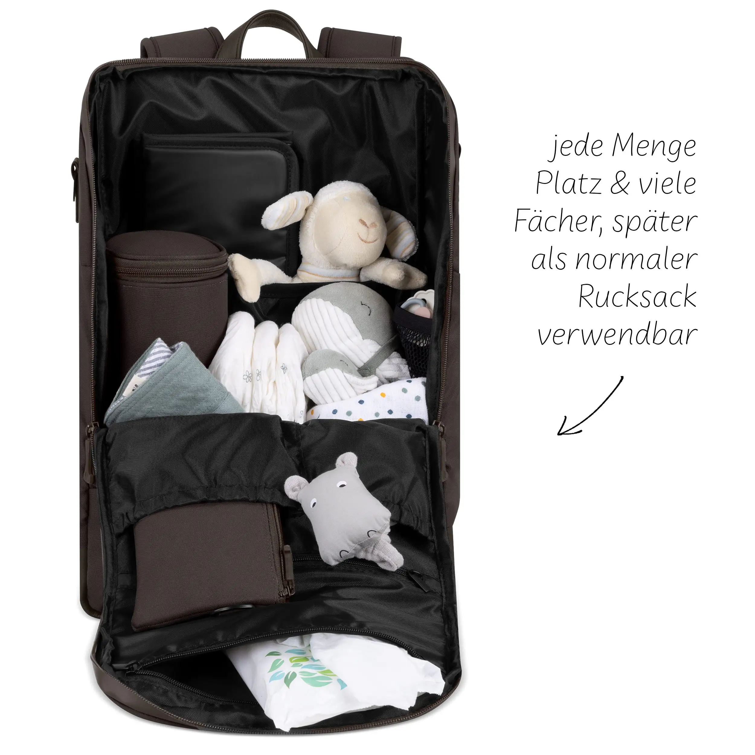 Diaper Changing Backpack Active - Espresso