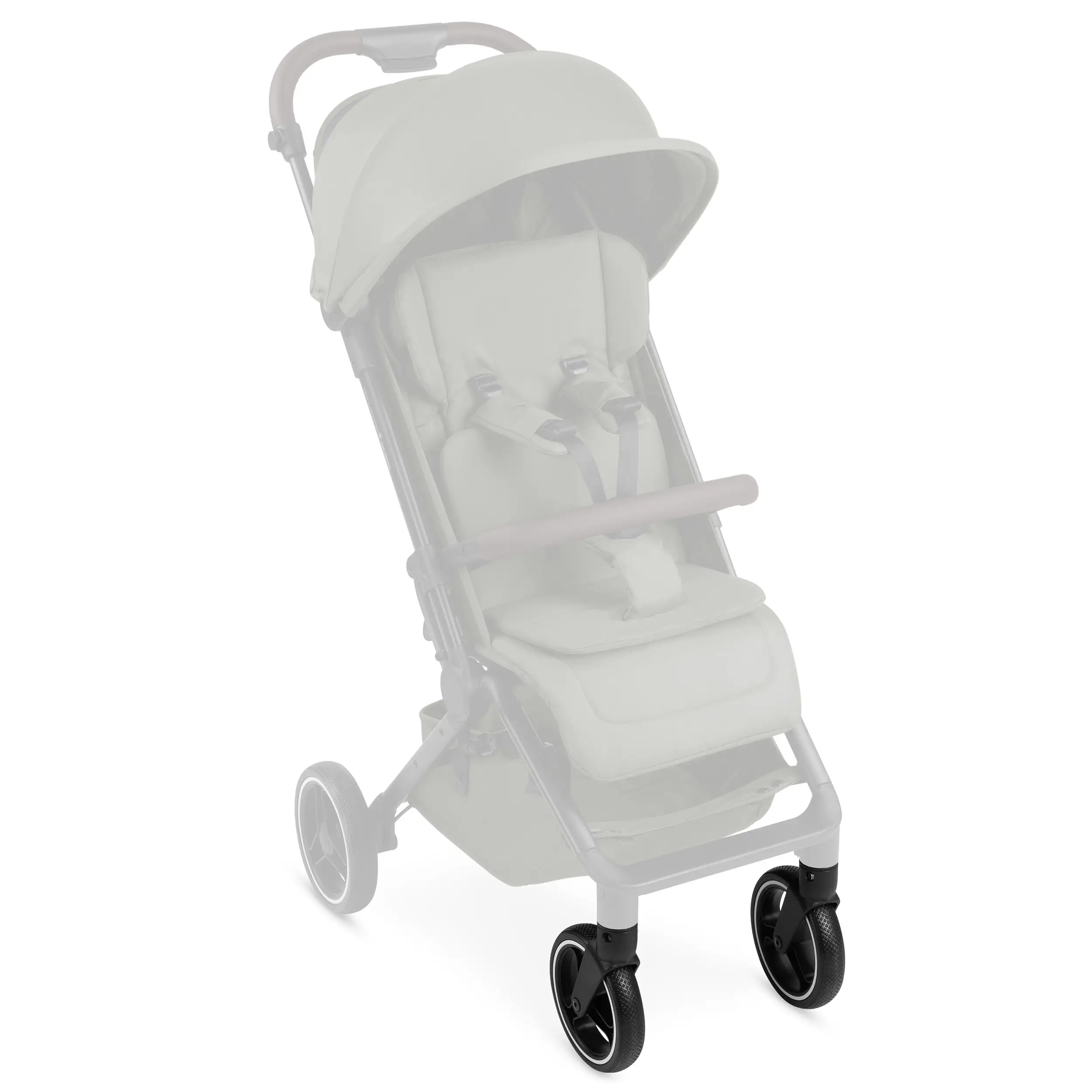 Front wheels set (2 pieces) for Ping 3 Trekking / Ping Two Trekking - All Terrain Black / White Wall