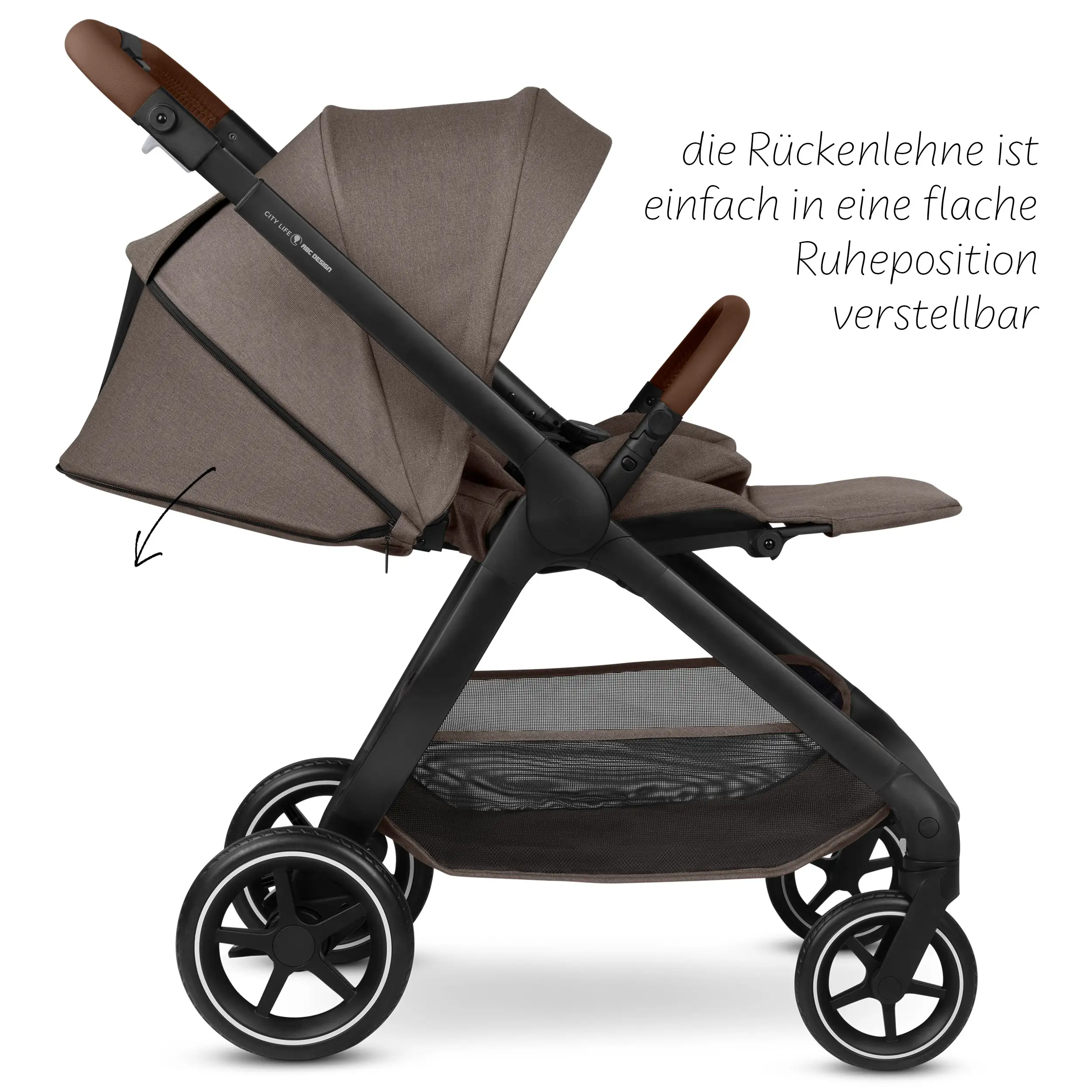 4-in-1 City Life Stroller Set incl. Isofix Base - Nature