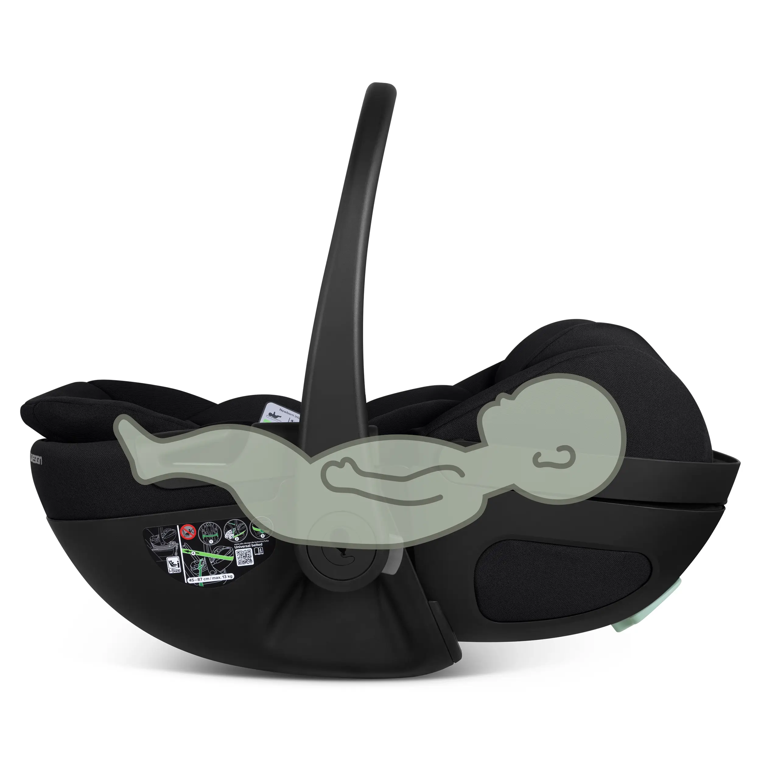 Calla i-Size Infant Car Seat with Reclining Function - Ink