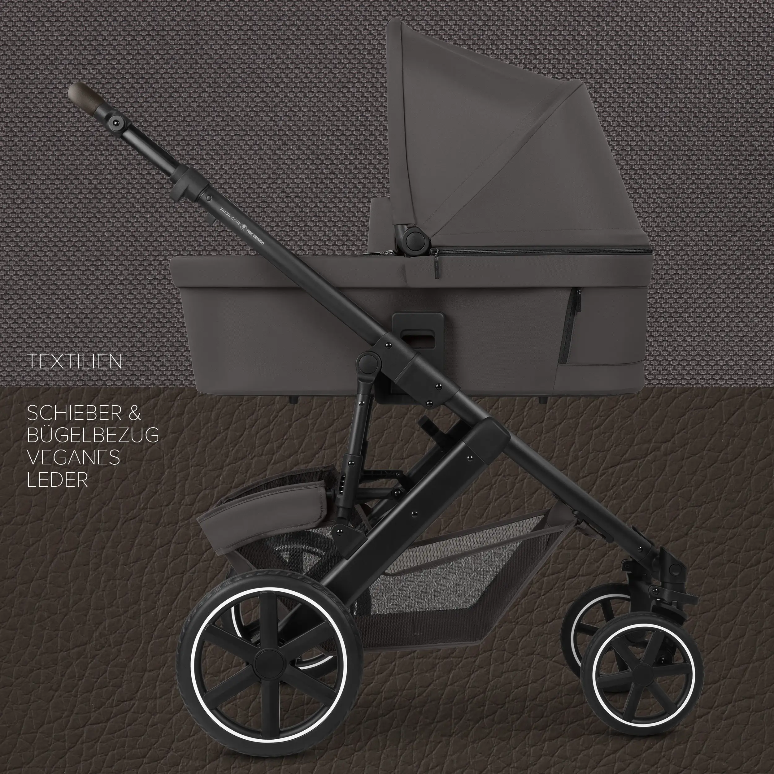 3in1 Stroller Set Salsa Core incl. infant car seat Calla with Reclining Function - Falcon