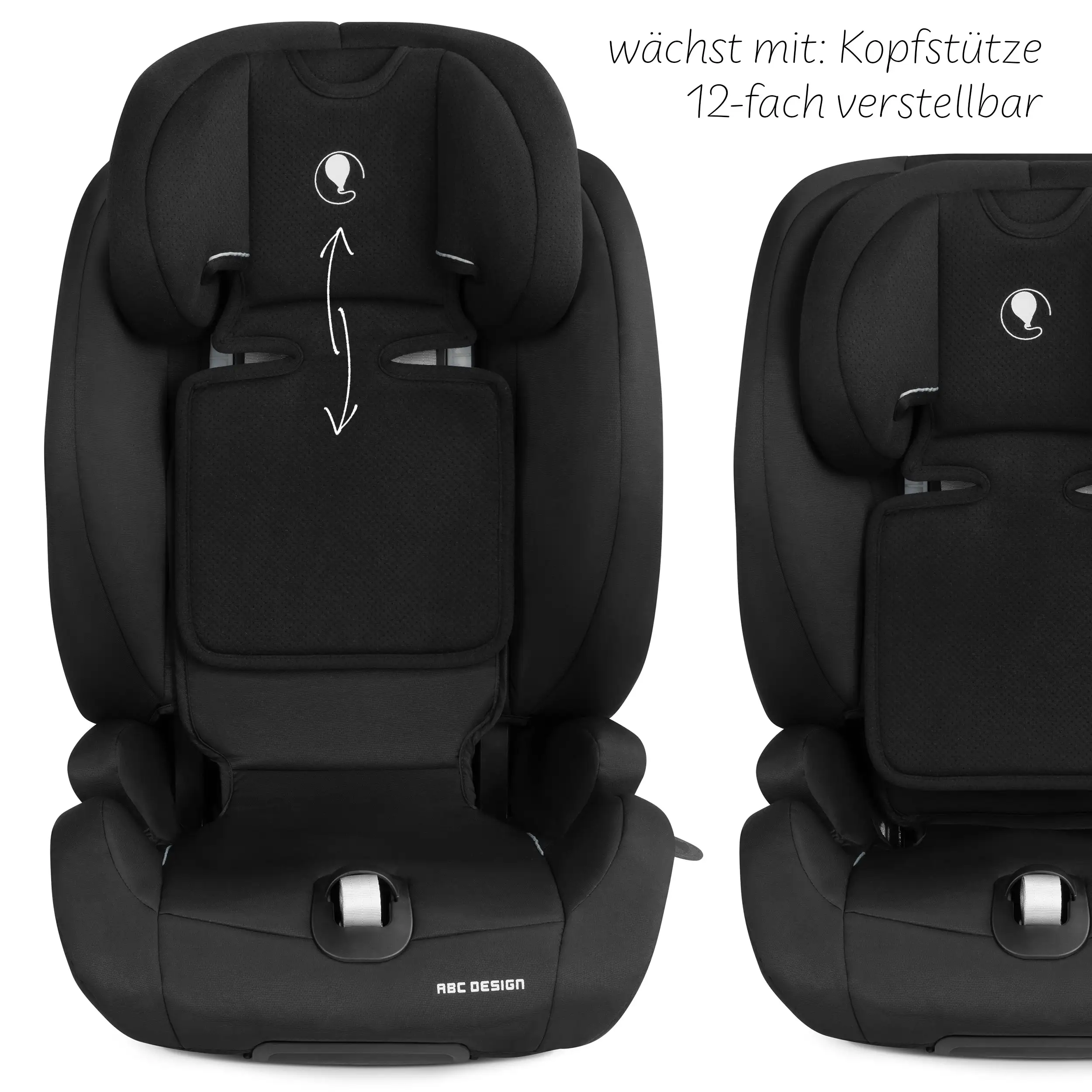 Car Seat Aspen 2 Fix i-Size (from 15 months to 12 years) - Black