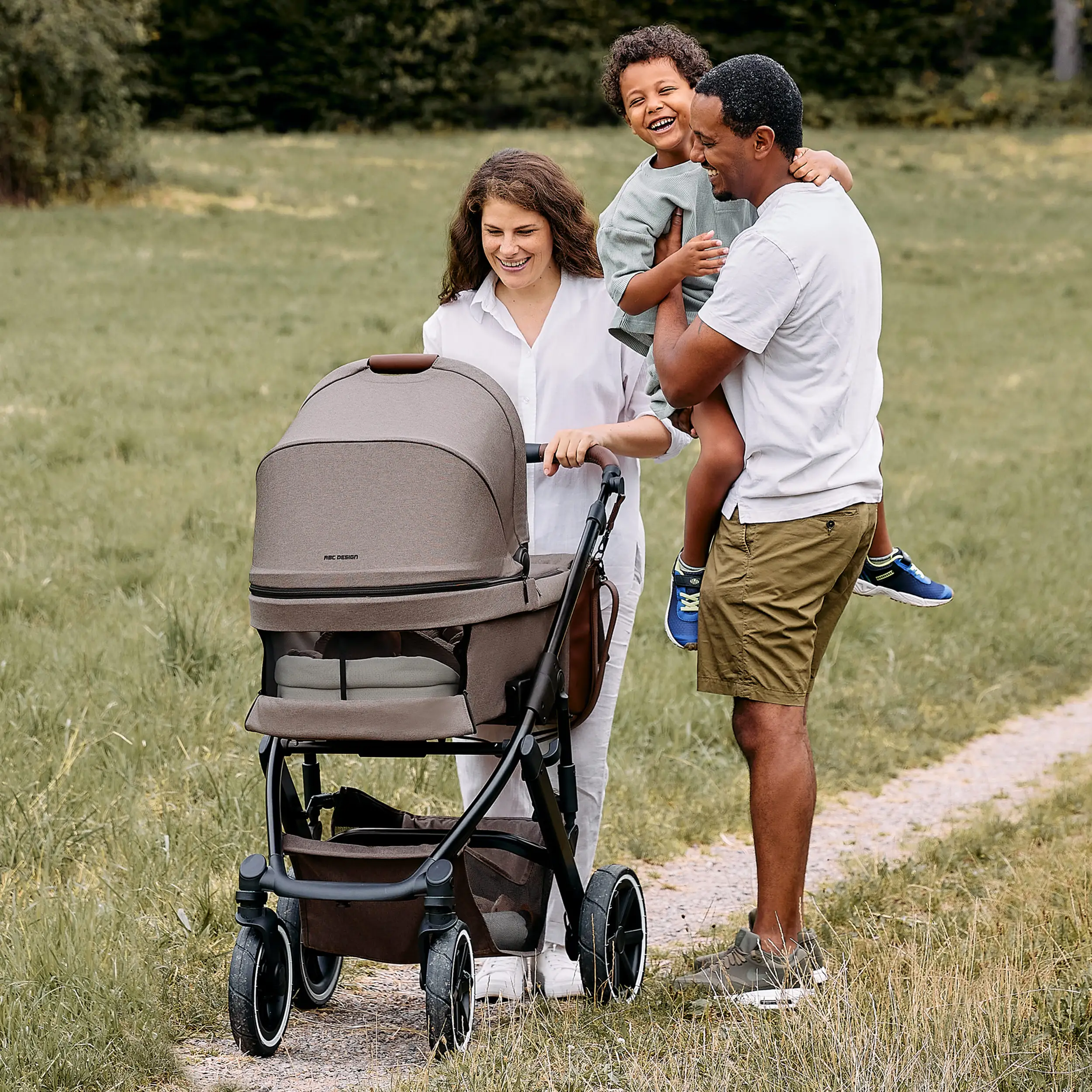 3in1-Kinderwagen-Set Salsa 5 Air inkl. Babyschale Calla mit Liegefunktion  - Nature