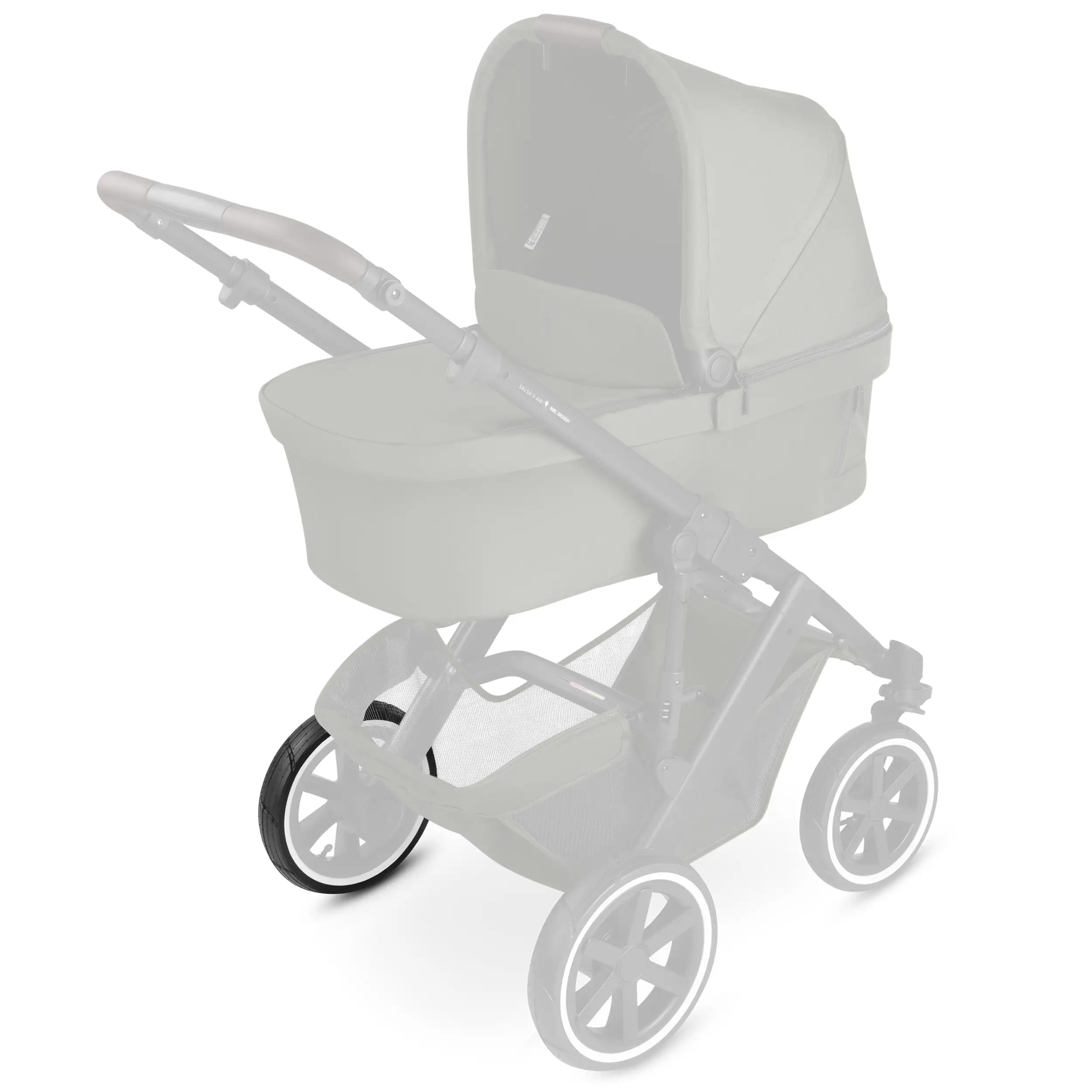 Cover for rear wheel Salsa 4 Air / Salsa 5 Air / Salsa Run / Salsa 5 Run - Black / White Wall