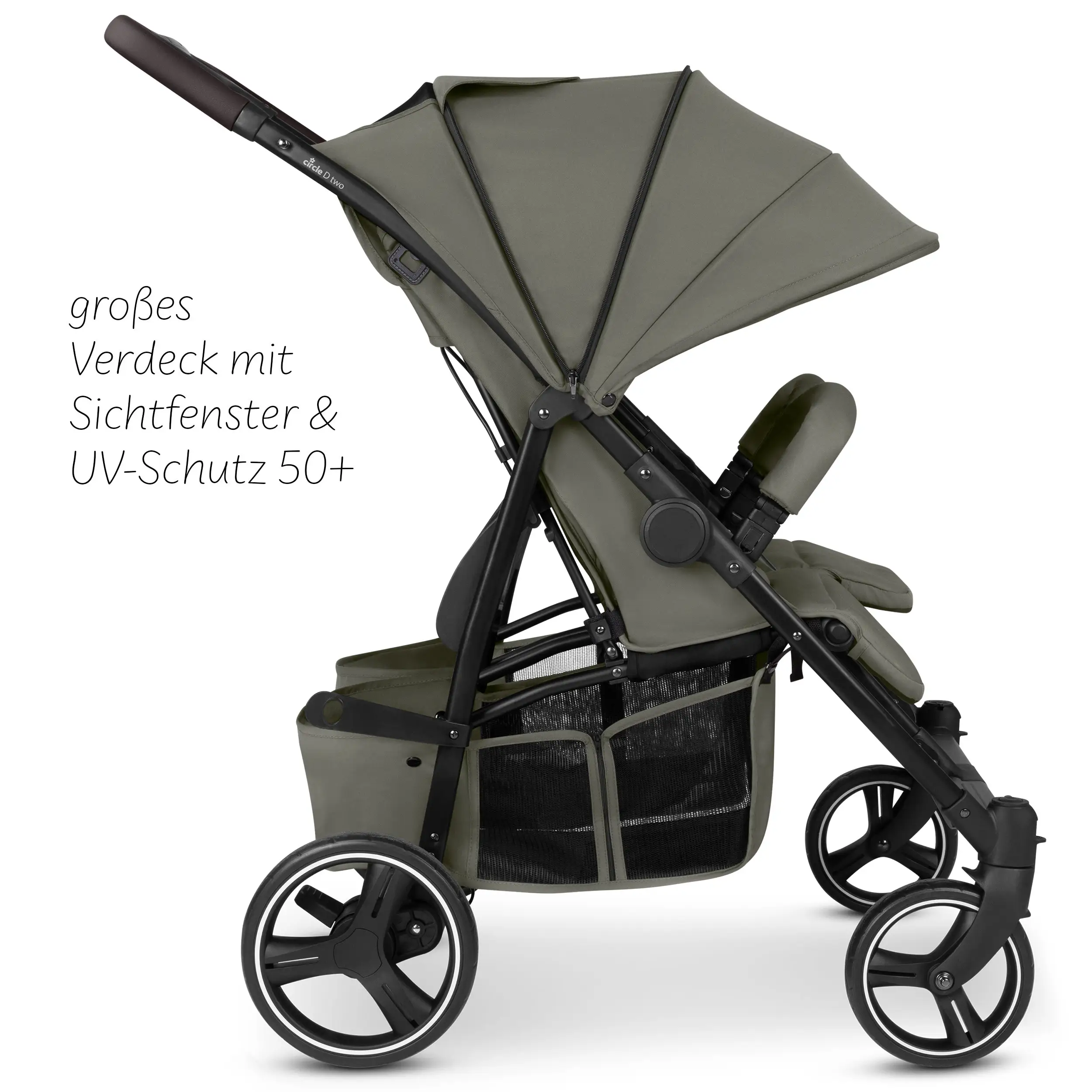 Double stroller D Two - Wheat