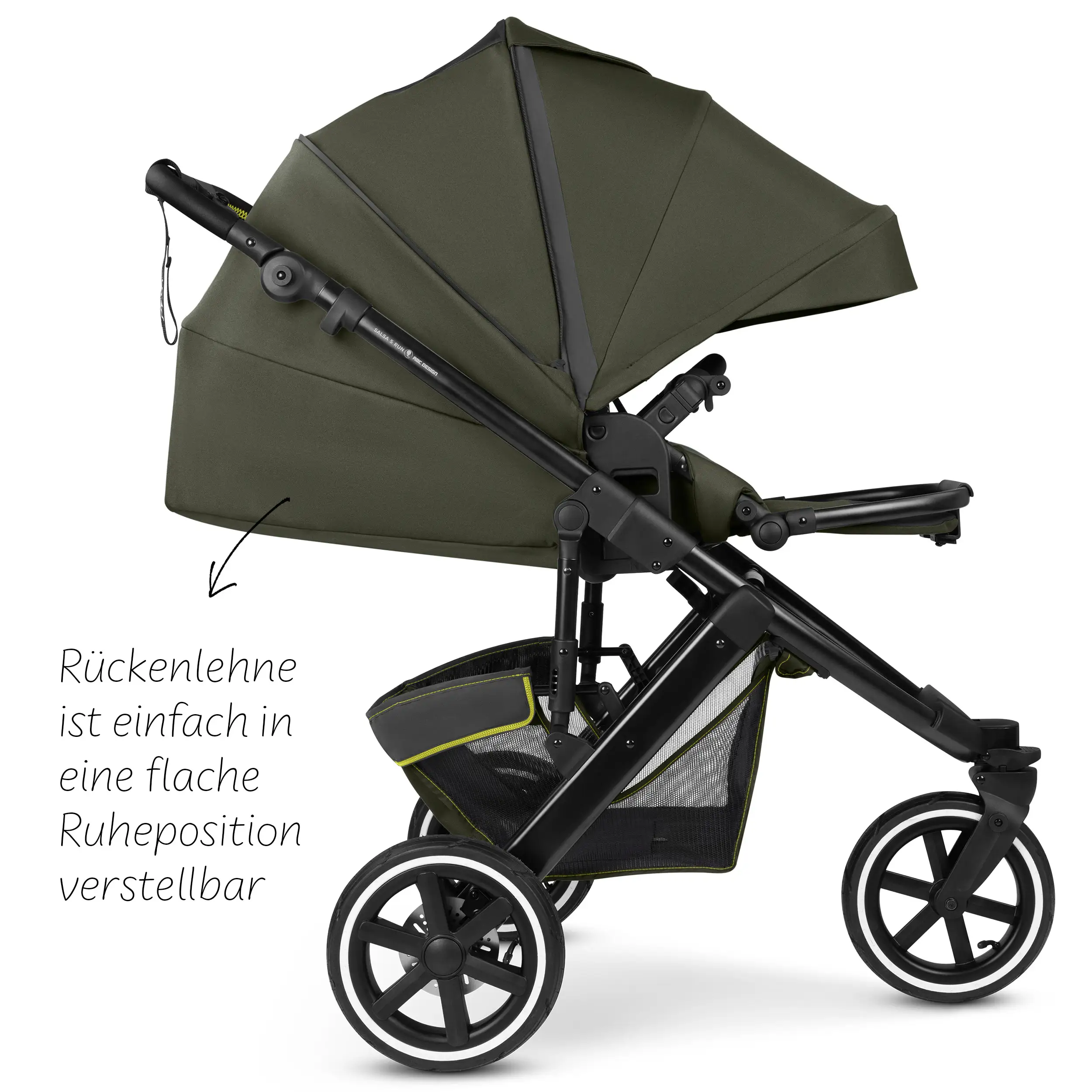 3in1 Stroller-Set Salsa 5 Run - Avocado