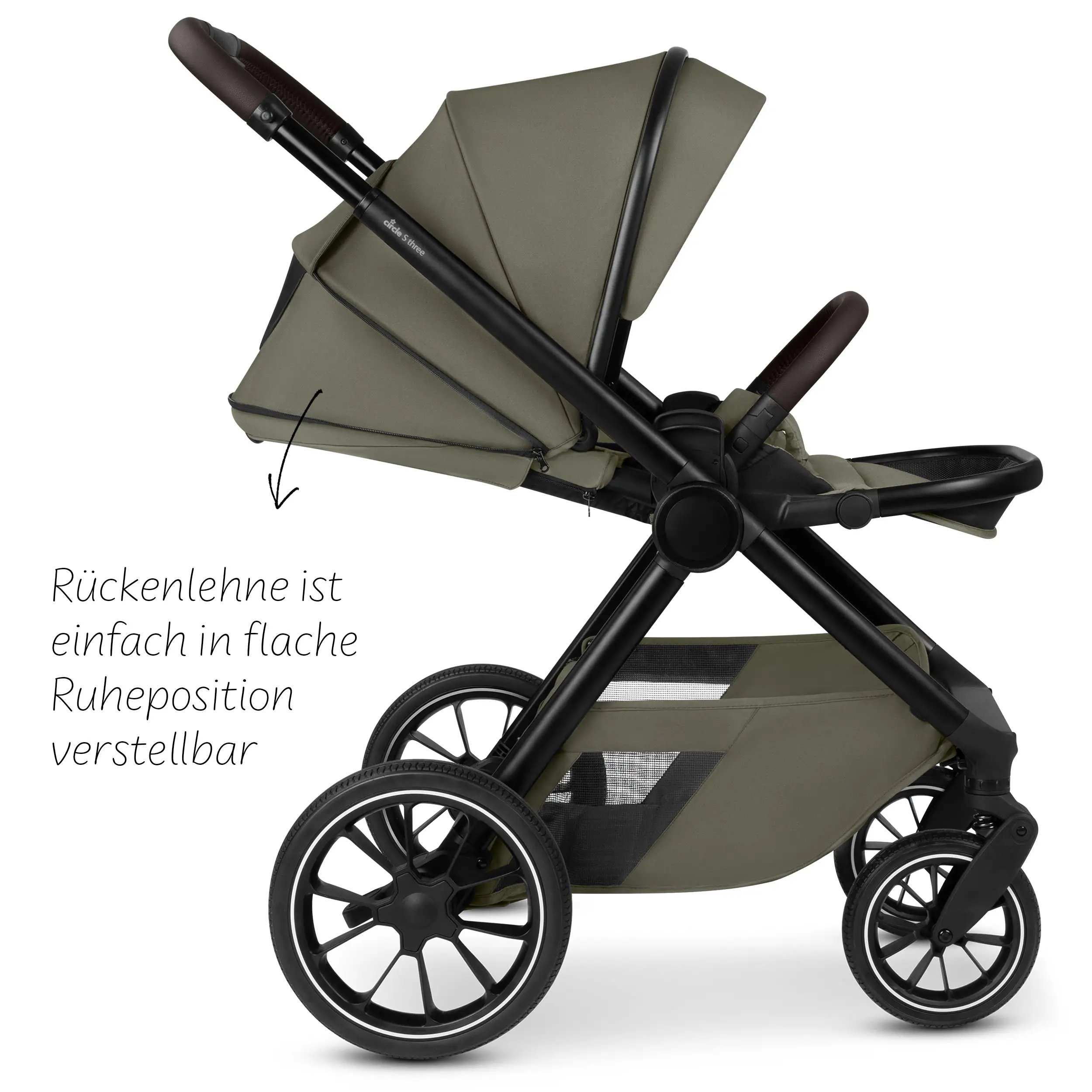 2in1 Stroller S Three - Wheat