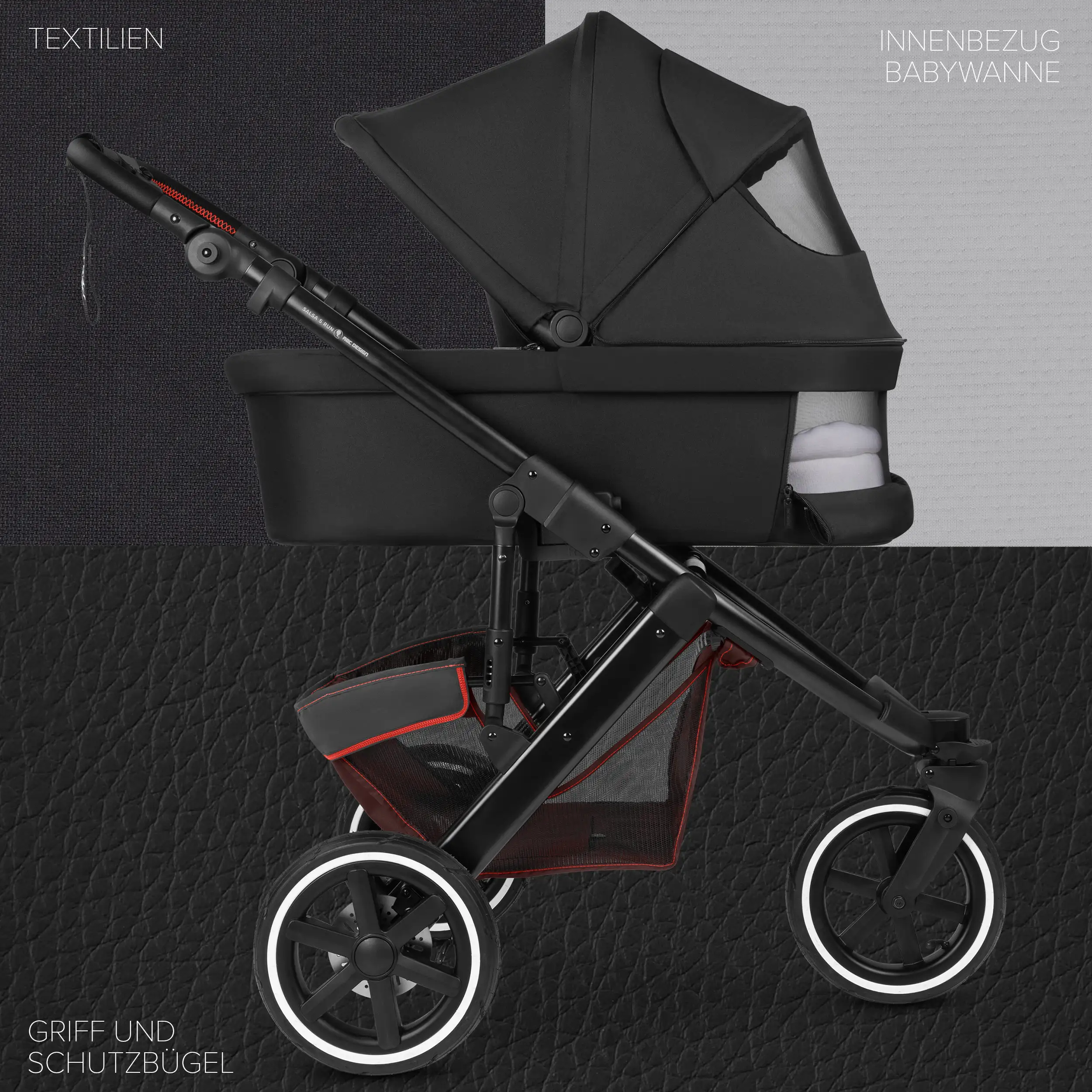 2in1 Stroller Salsa 5 Run - Umbra