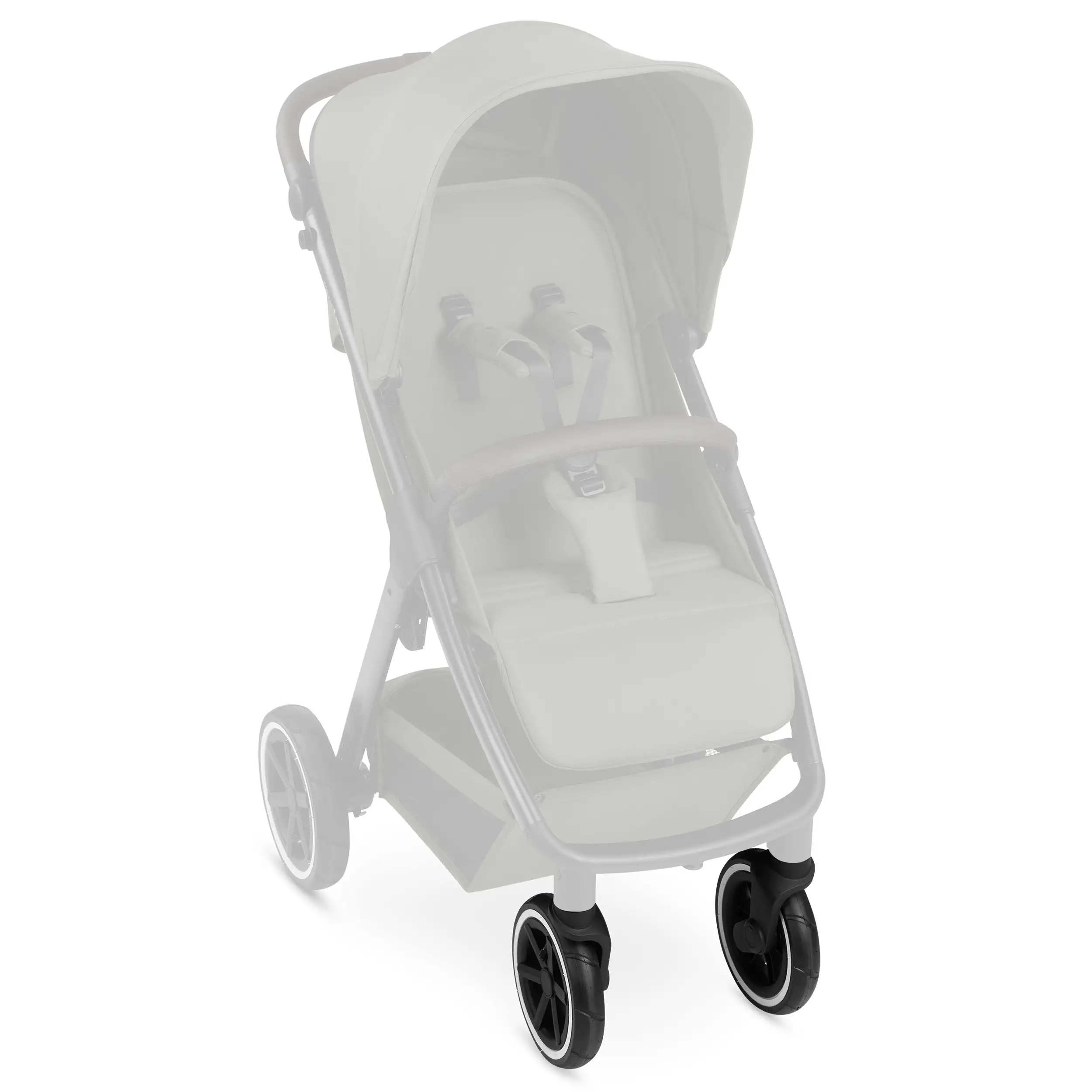 Front wheels set (2 pieces) for Avus 2 Air / Avus Air - Air wheel Black / White Wall