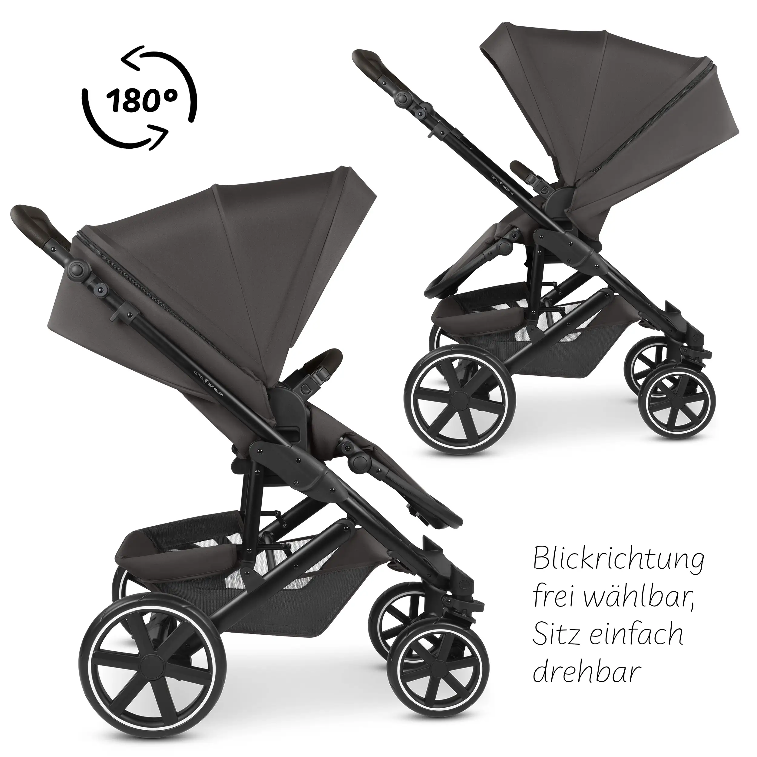4-in-1 Sierra Stroller Set incl. Isofix base - Nut