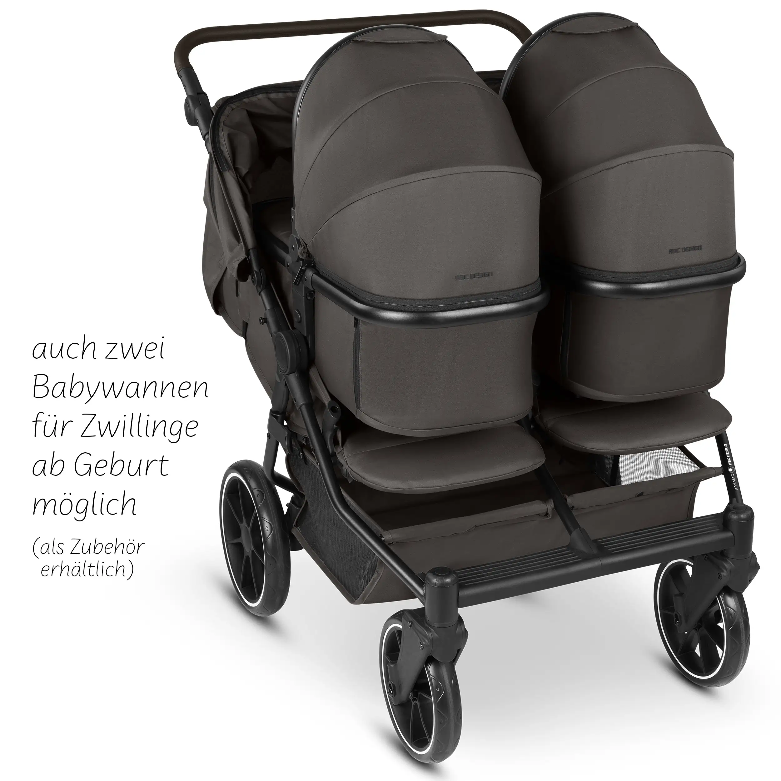 Bayamo Double Strollers - Nut