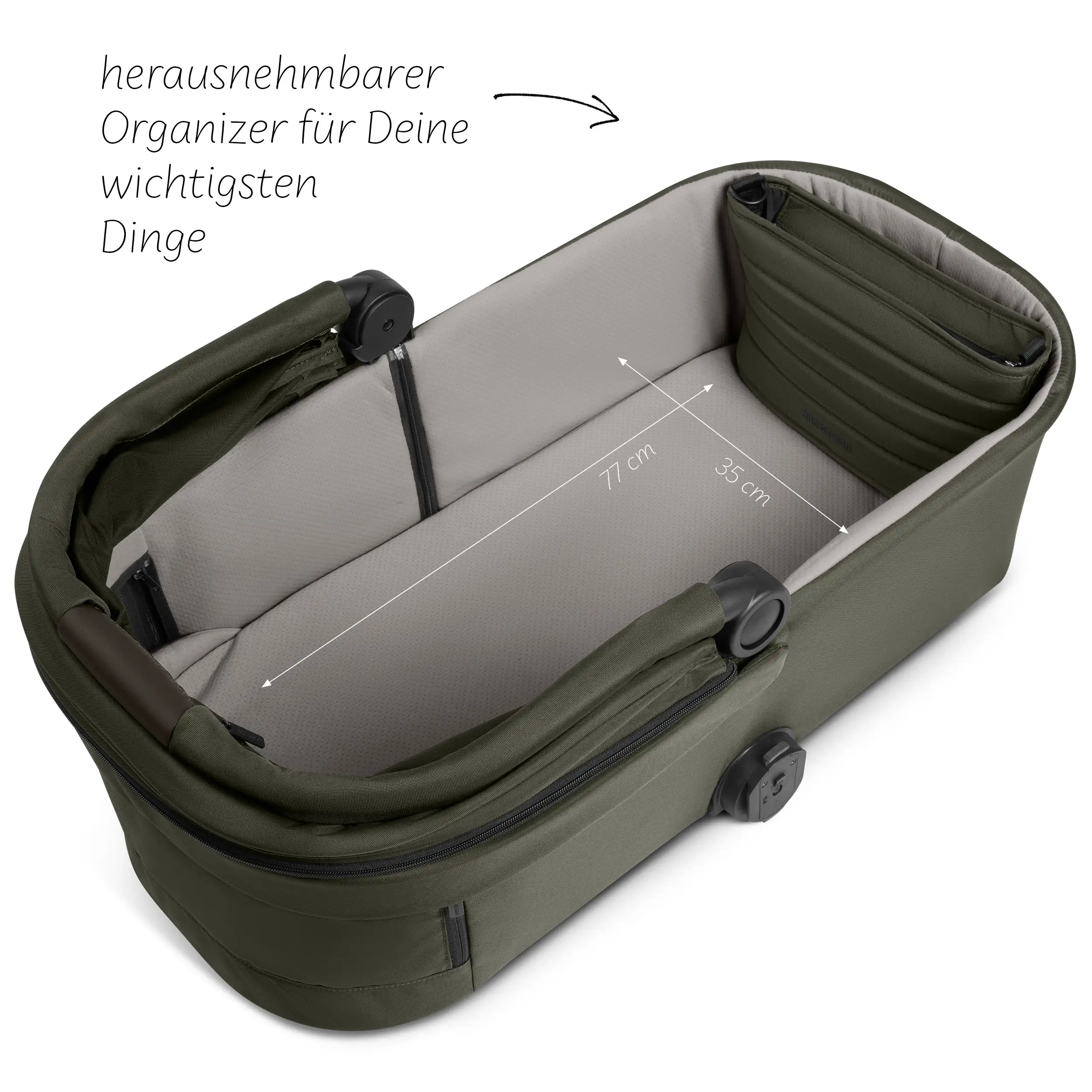 Carrycot for City Life sport strollers - Avocado