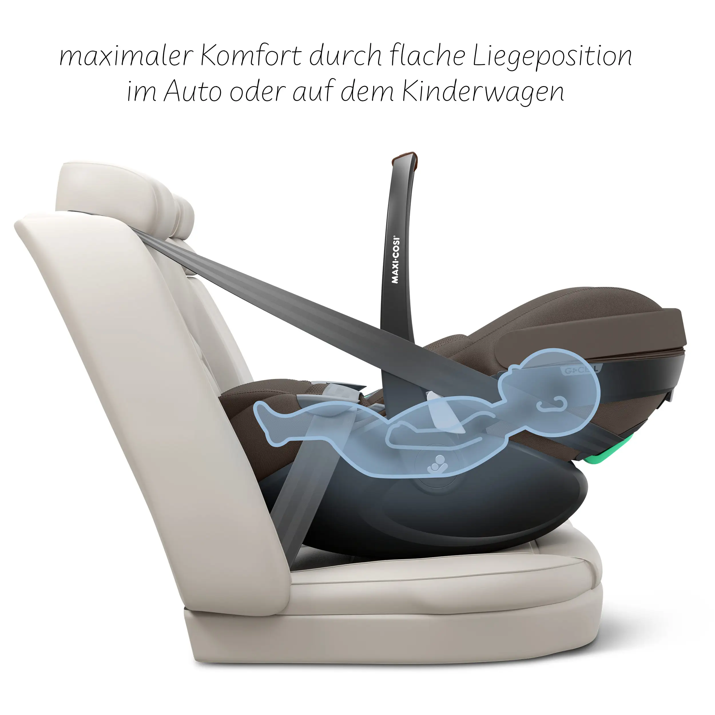 3in1 Stroller Set City Life incl. infant car seat Maxi Cosi Pebble 360 Pro 2 - Nature