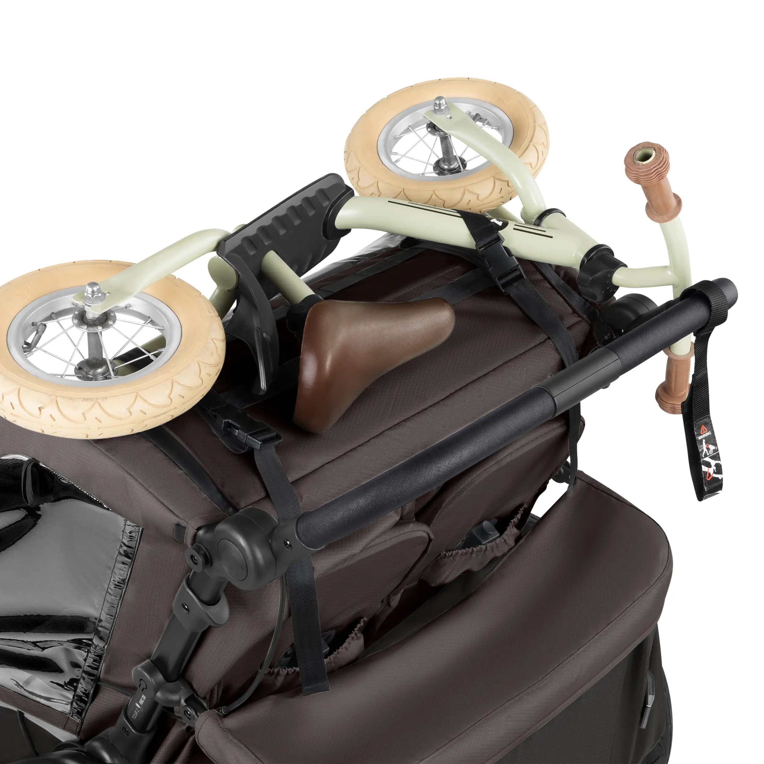 Tour 2 bicycle trailer with 2 comfortable seats & air wheels - Falcon