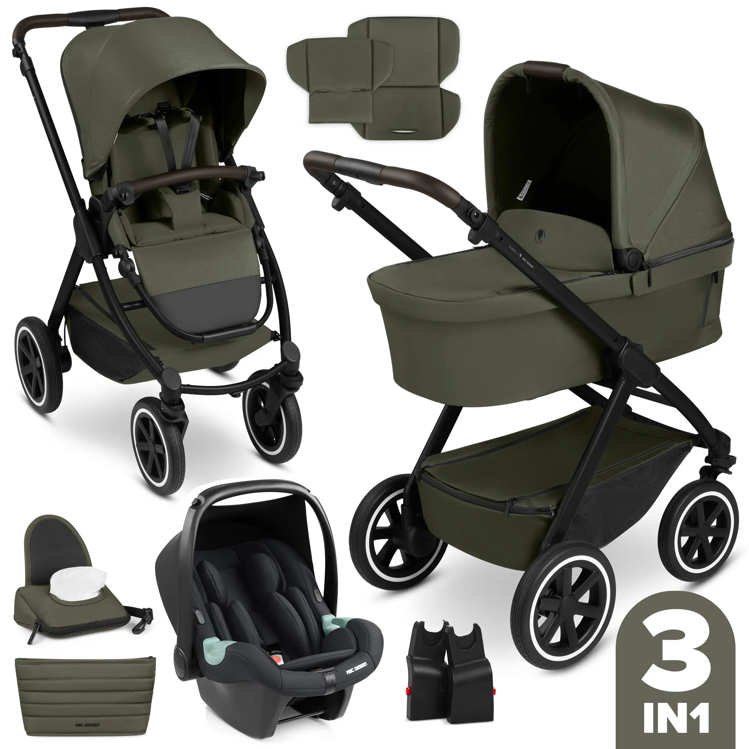 3in1 Stroller set Samba 2 - Avocado