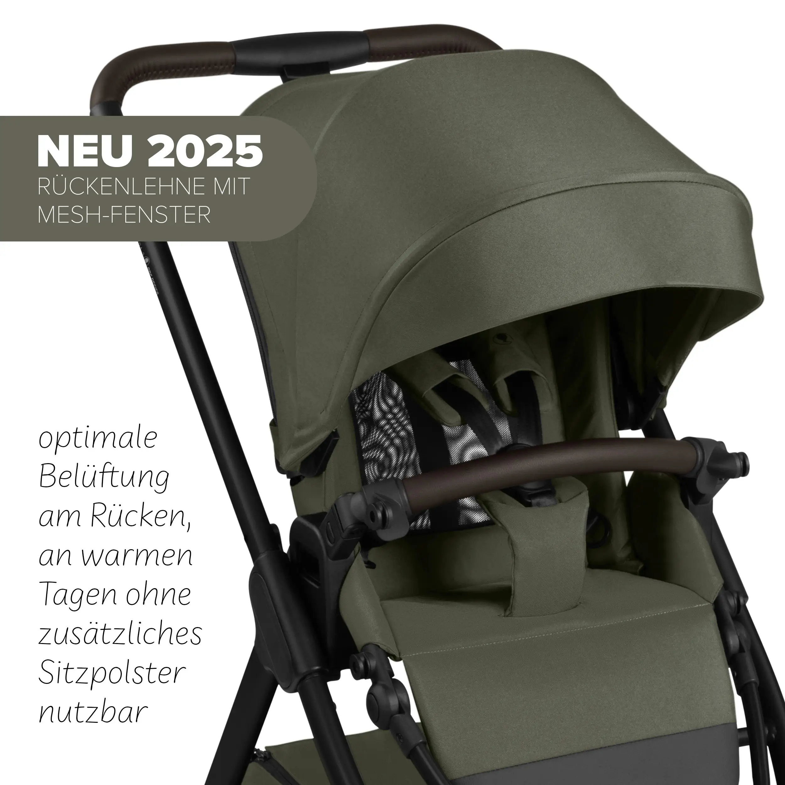 Travel system Samba 2 incl. Calla lie-flat infant car seat - Avocado