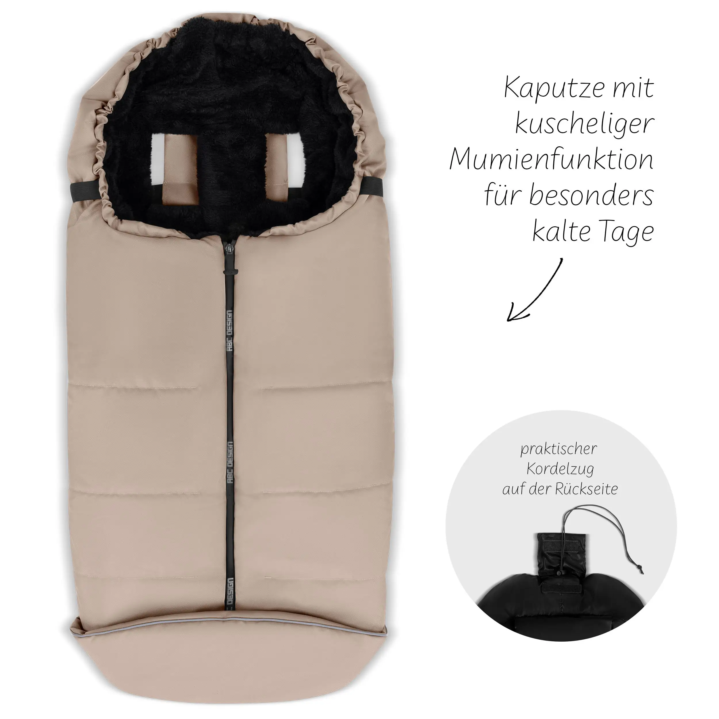 Winter Footmuff for Stroller - Sand