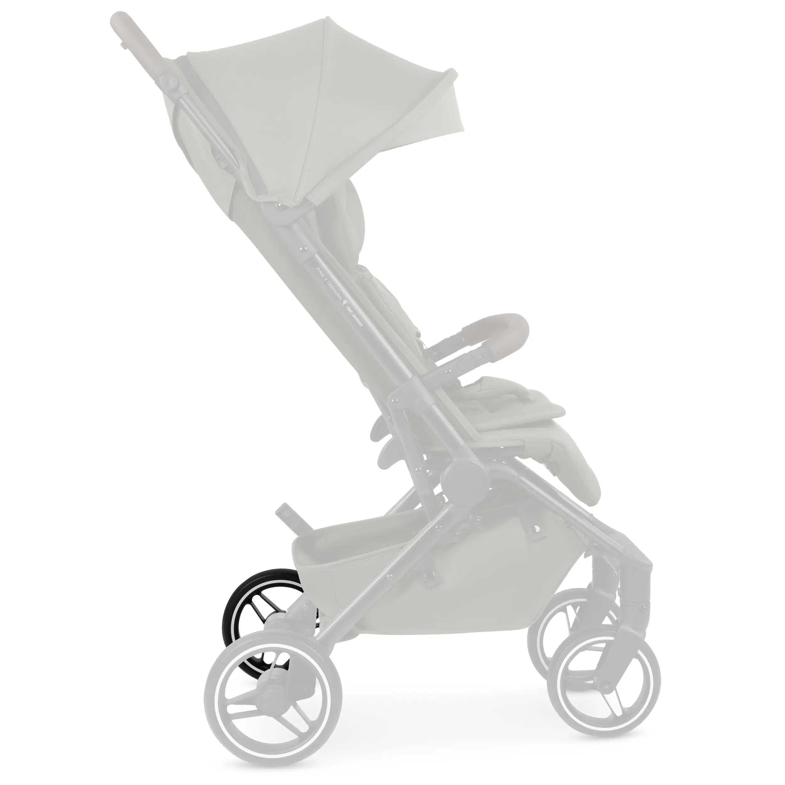 Rear wheel for Ping 3 Trekking / Ping Two Trekking - All Terrain Black / White Wall