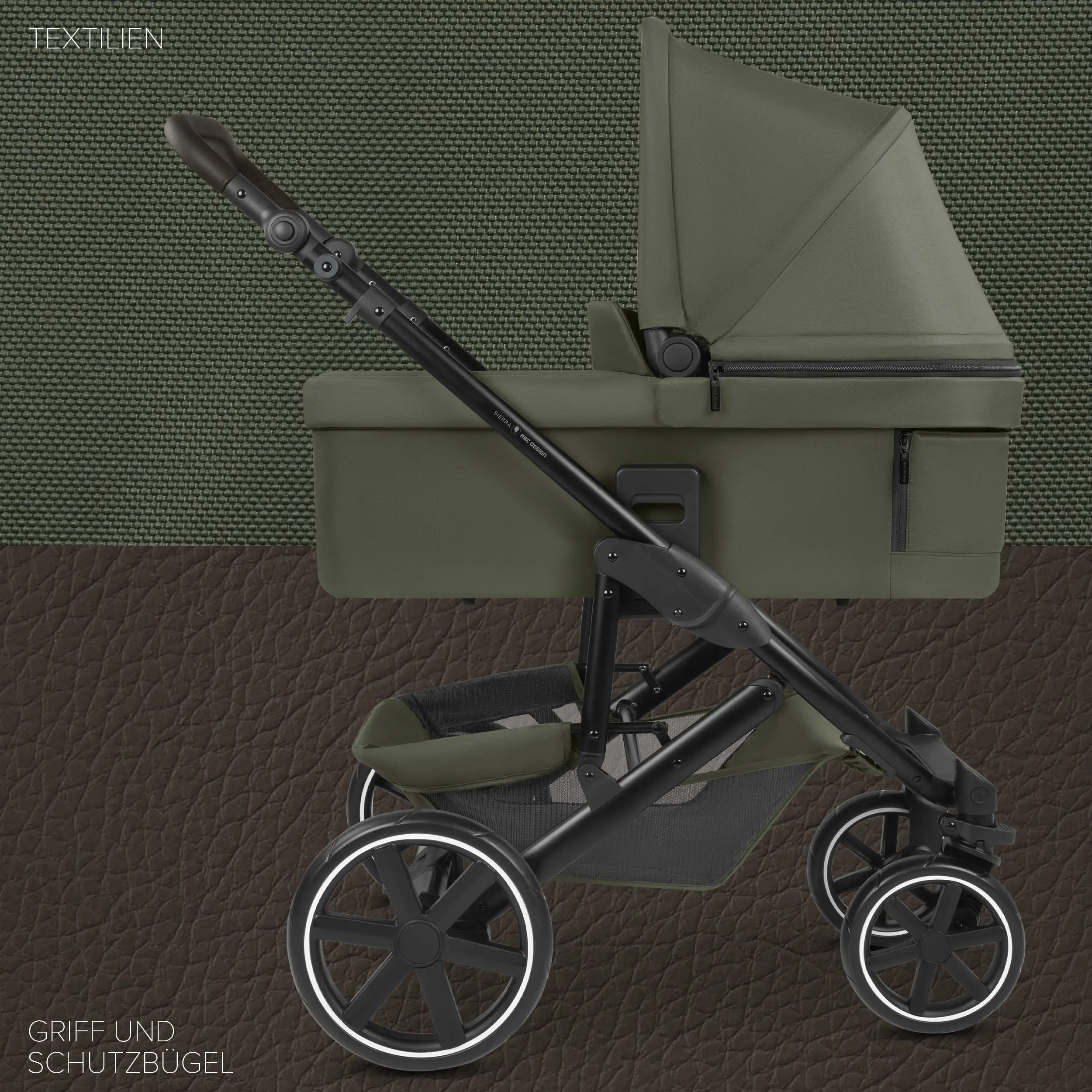 3-in-1 Sierra Stroller Set - Pea