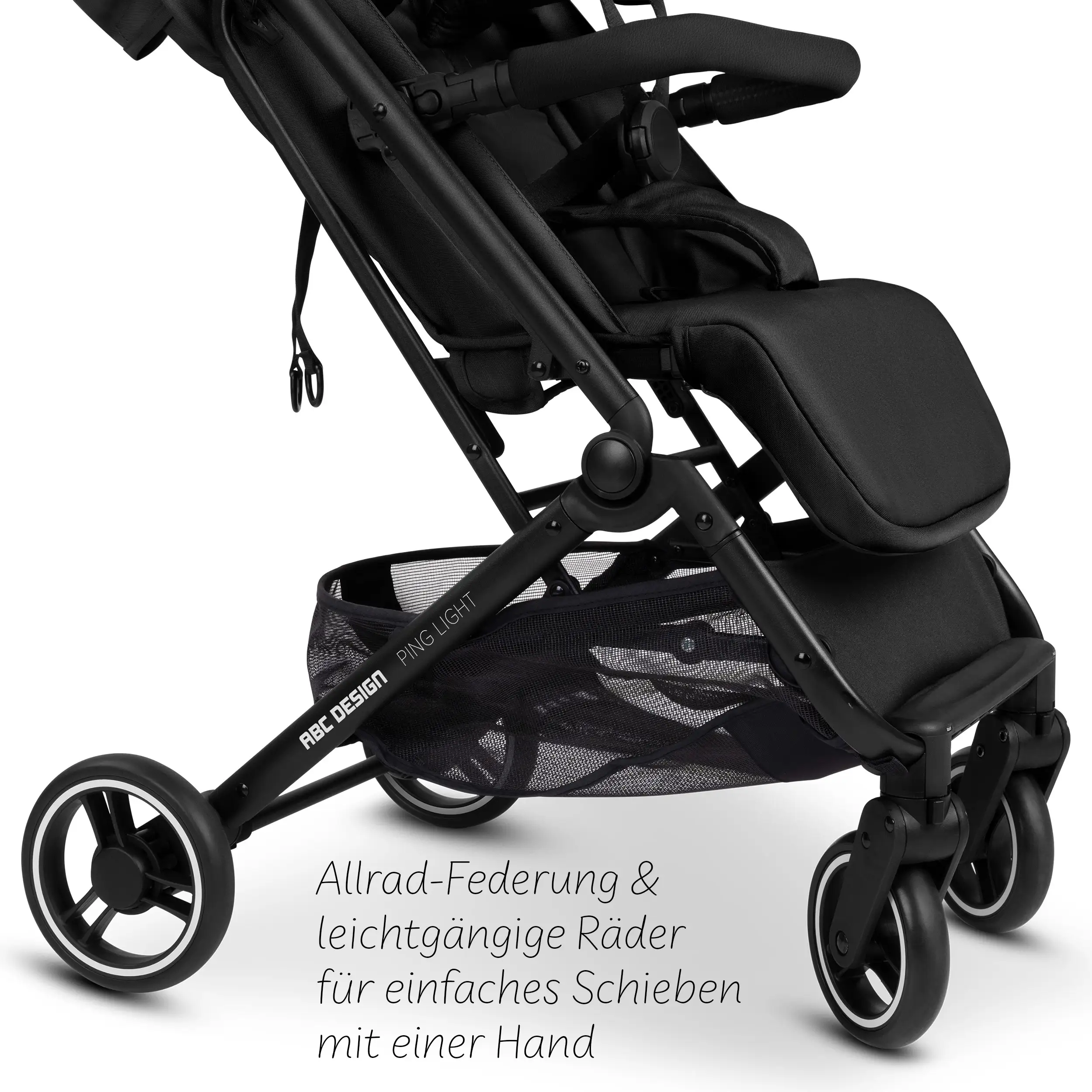 Travel Stroller Ping Light - Black