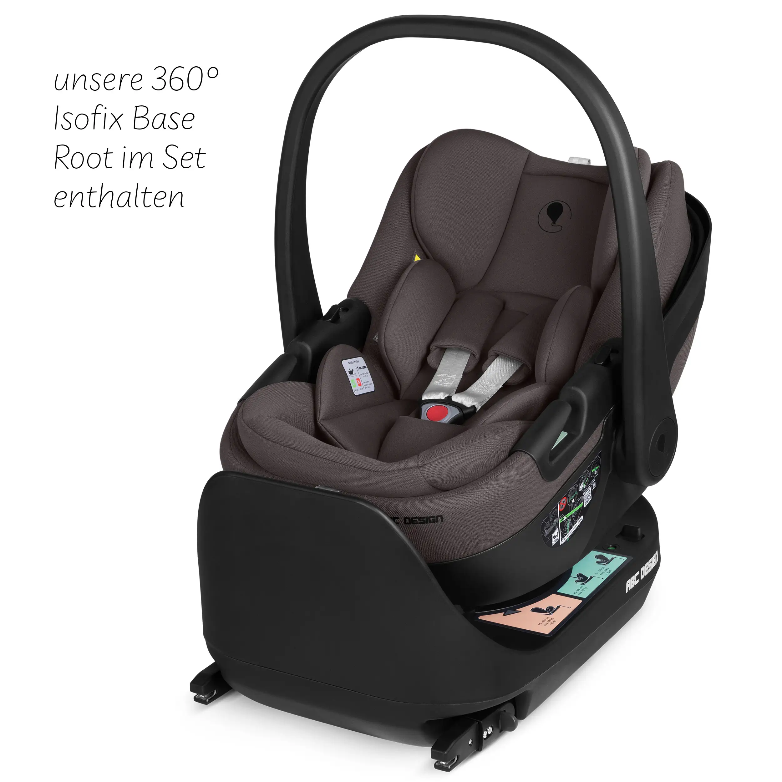 4in1 Stroller Set Salsa Core incl. infant car seat Calla with Reclining Function and the Root Isofix base - Falcon