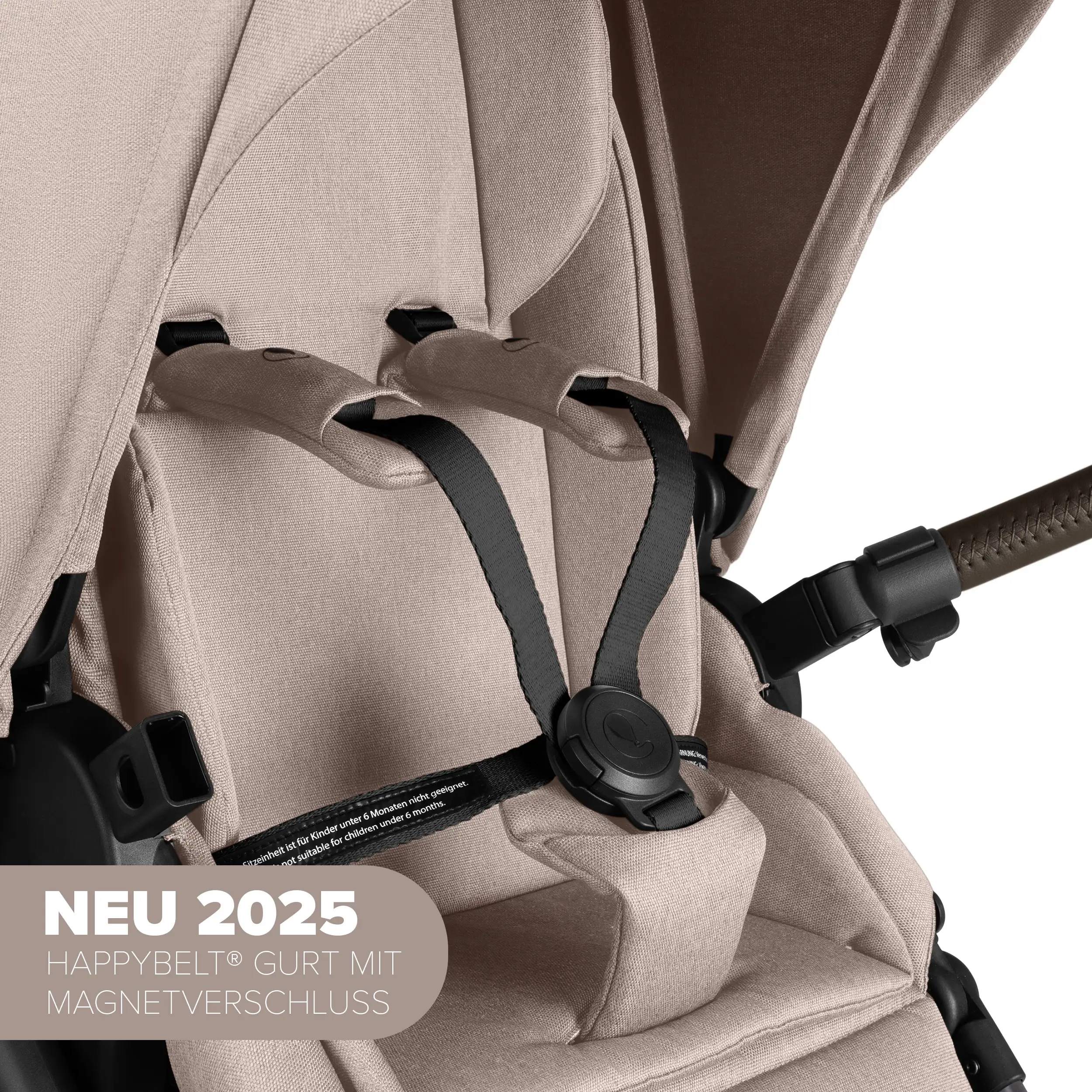 Salsa 5 Air 2-in-1 Stroller, including Urban changing bag, mosquito net, and Rain Cover - Camel