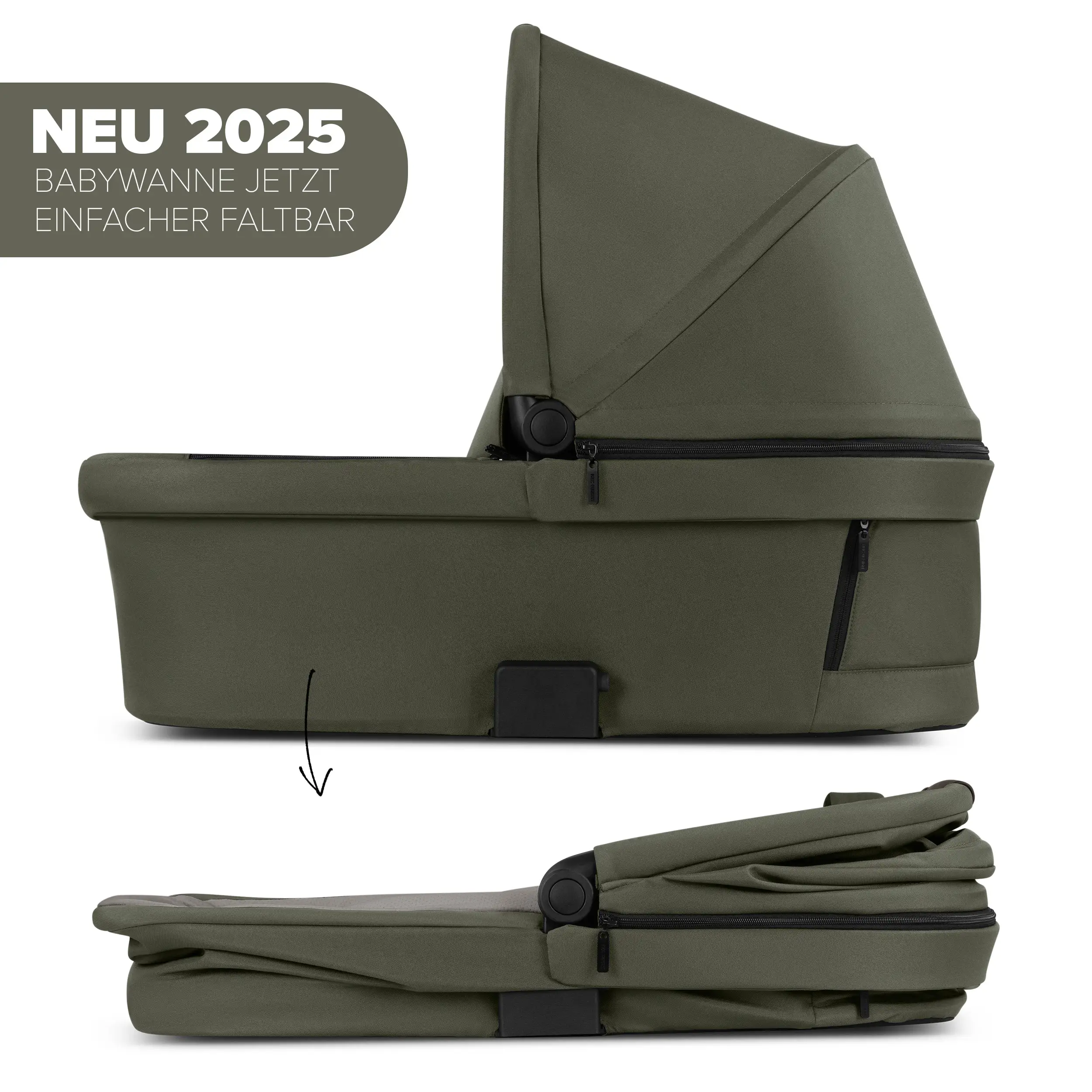 3in1-Kinderwagen-Set Salsa 5 Air inkl. Babyschale Calla mit Liegefunktion - Avocado